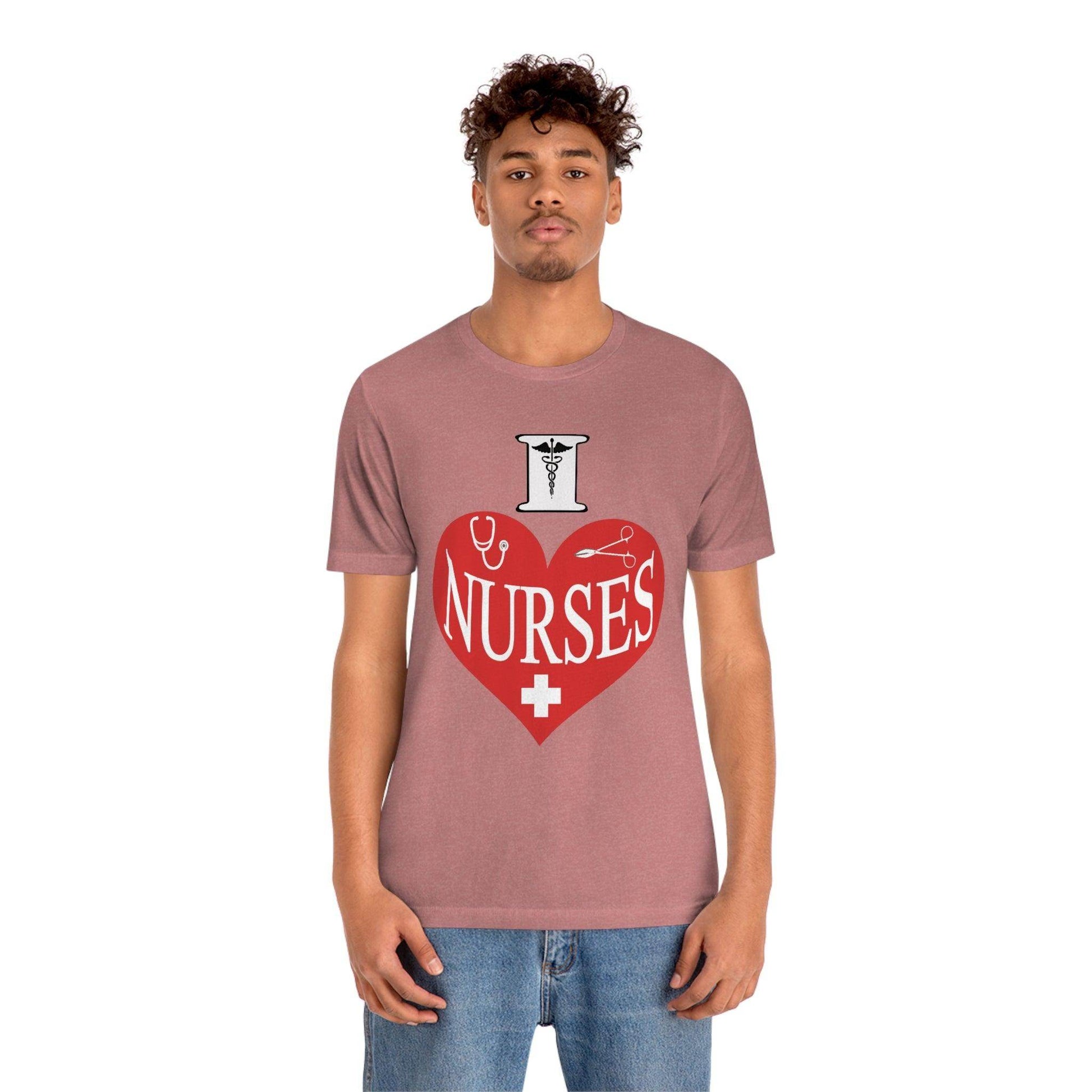 I love Nurses Tee - Giftsmojo