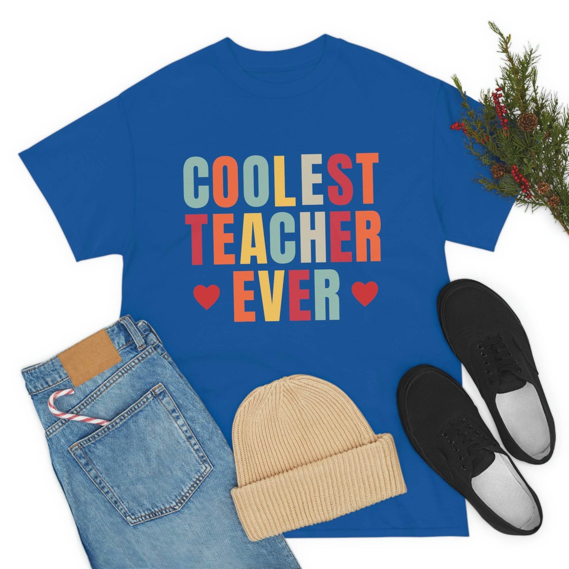 Coolest Teacher Ever T-Shirt - teacher gift - teacher appreciation - Giftsmojo