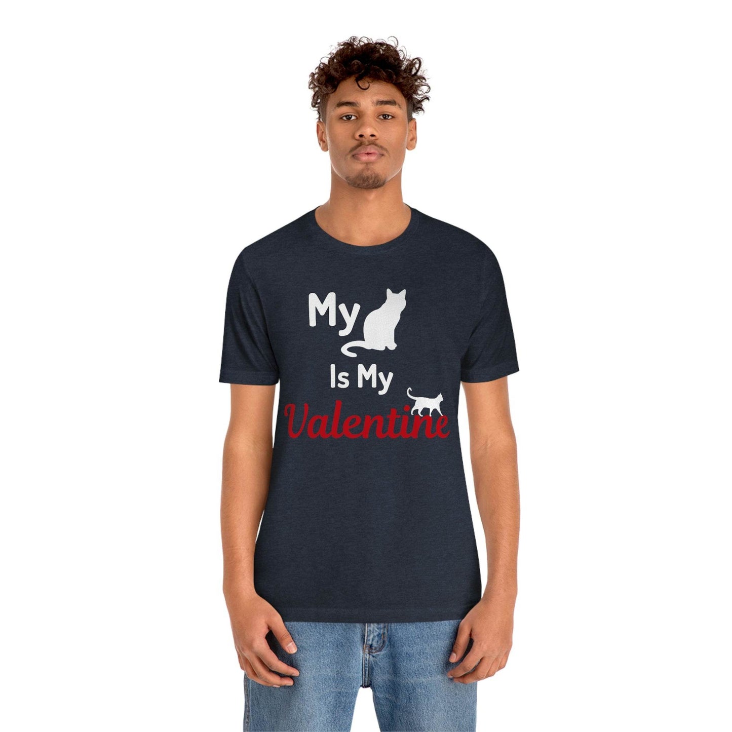 My Cat is My Valentine, Pet lover Valentine shirt - Cute cat lover shirt - gift for cat lovers - Giftsmojo