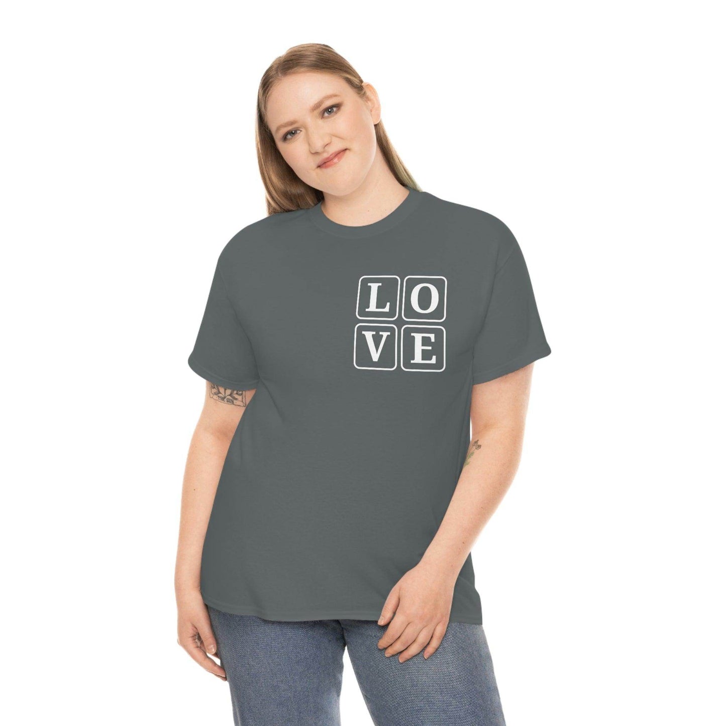 Love Square T-Shirt, - Giftsmojo