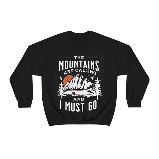 The Mountains are calling Crewneck Sweatshirt - Giftsmojo