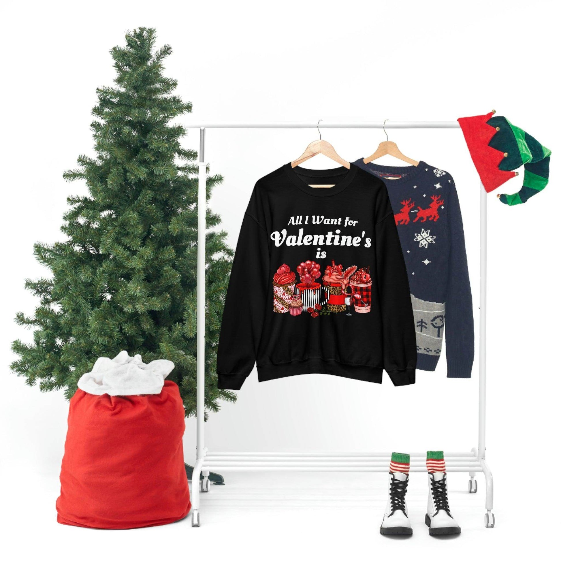 All I want for Valentines is Coffee Sweatshirt - Giftsmojo