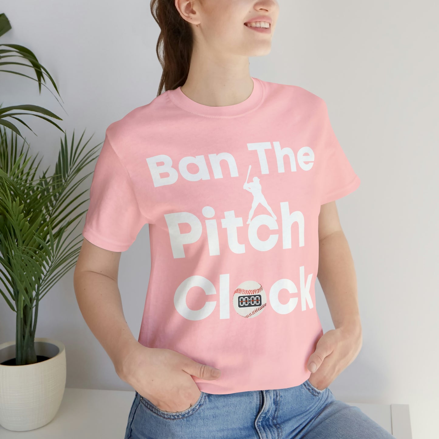 Ban The Pitch Clock in Baseball Ban Baseball Pitch Clock - Show Your Support By Wearing this shirt to the Games