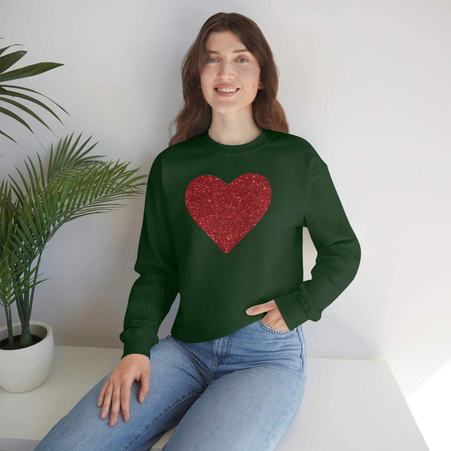 Heart Sweatshirt Love sweatshirt Love Shirt Cute Love Shirt with Heart Valentine sweatshirt - Matching Love shirt Girlfriend gift Boyfriend - Giftsmojo