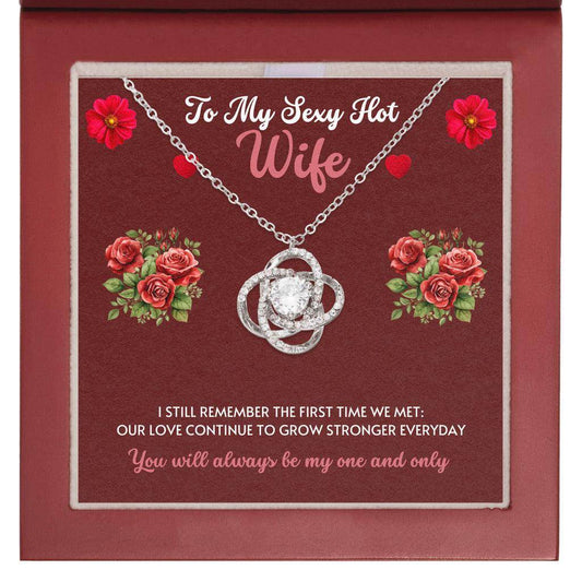 Christmas Gift for Wife- Love Knot Necklace - Giftsmojo