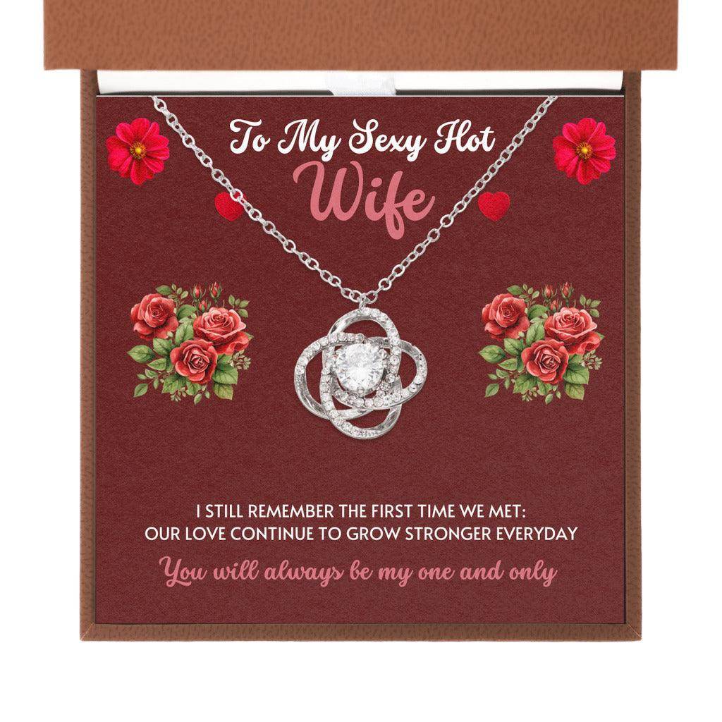 Christmas Gift for Wife- Love Knot Necklace - Giftsmojo