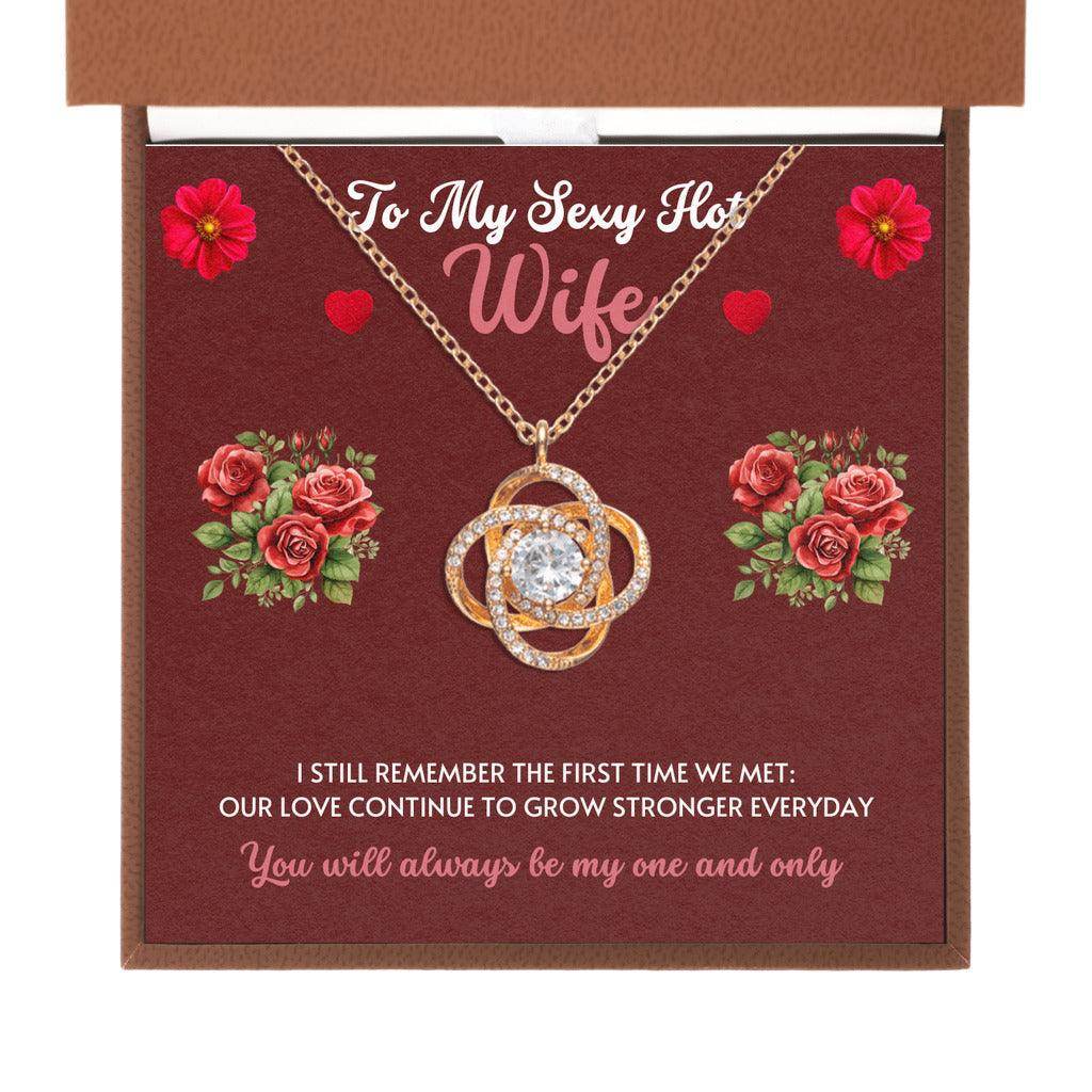 Christmas Gift for Wife- Love Knot Necklace - Giftsmojo