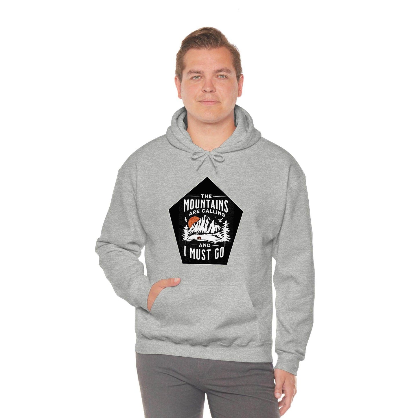 The Mountains are Calling and I Must Go, Hooded Sweatshirt - Giftsmojo