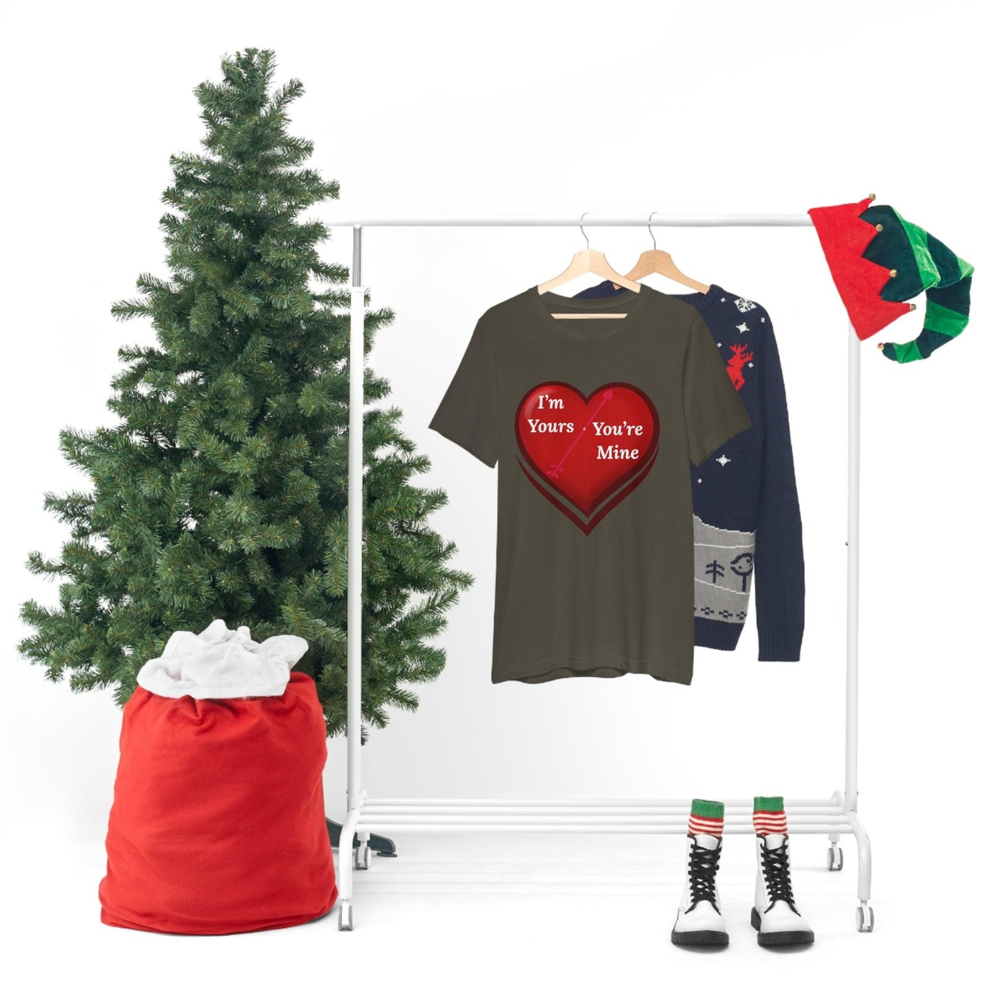 I'm Yours and You're Mine Heart Tee - Giftsmojo