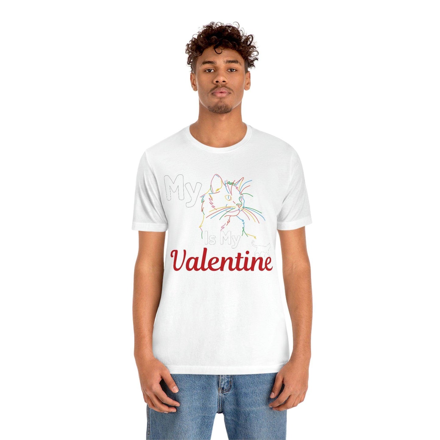 My Cat is My Valentine, Cute Pet lover Valentine shirt - Cute Cat lover shirt - Cat Mom shirt - Giftsmojo