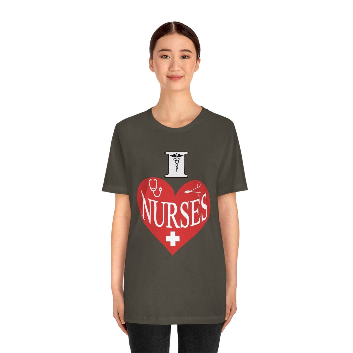 I love Nurses Tee - Giftsmojo