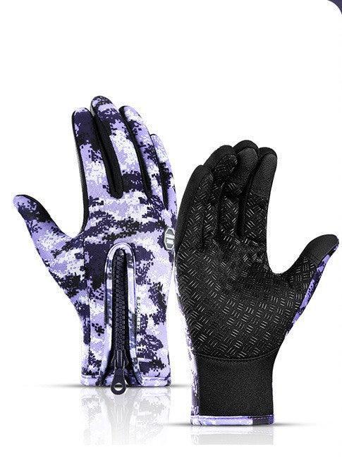 Winter Gloves Touch Screen Riding Motorcycle Sliding Waterproof Sports Gloves With Fleece - Giftsmojo