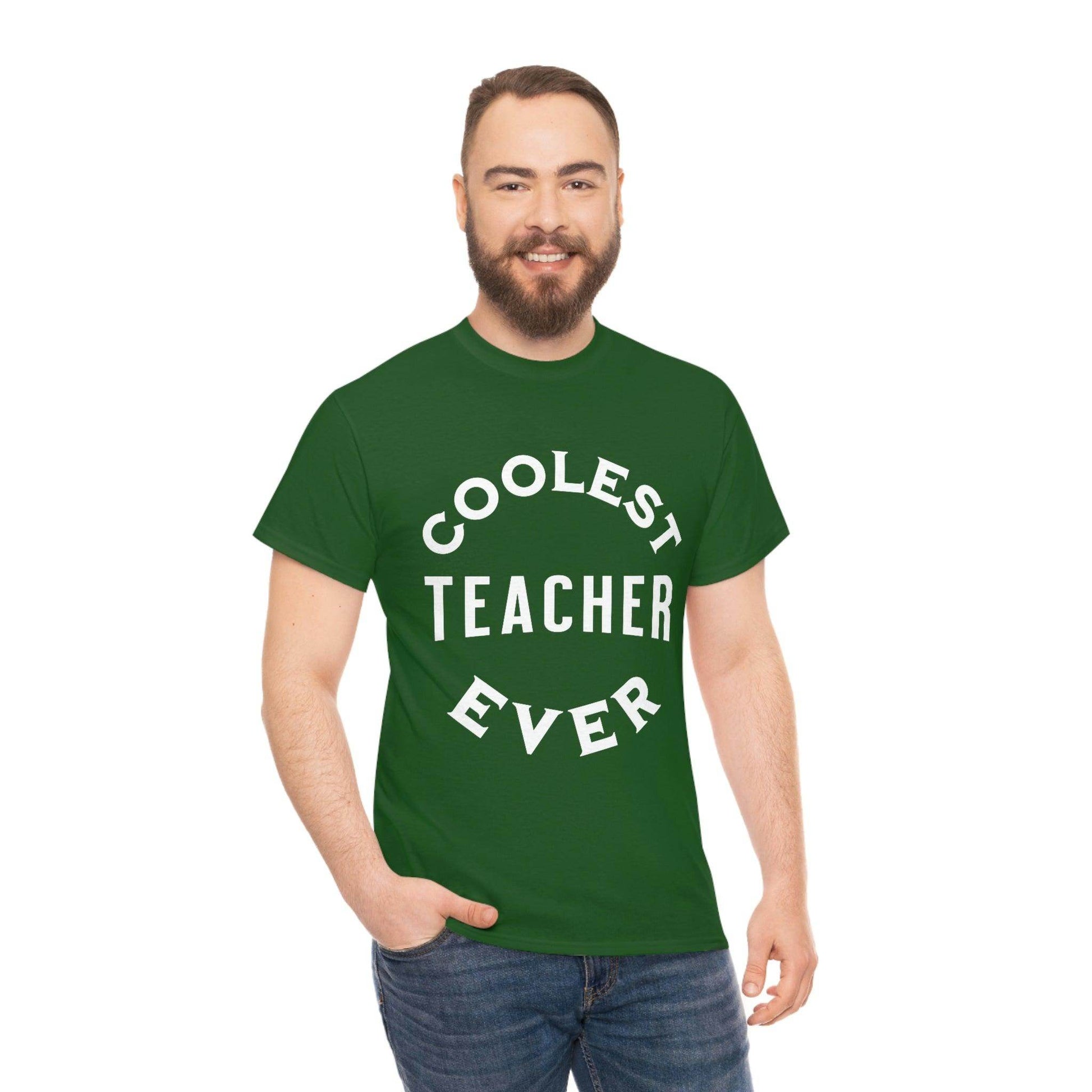 Coolest Teacher Ever Tee - cute teacher shirt - gift for teacher - Giftsmojo