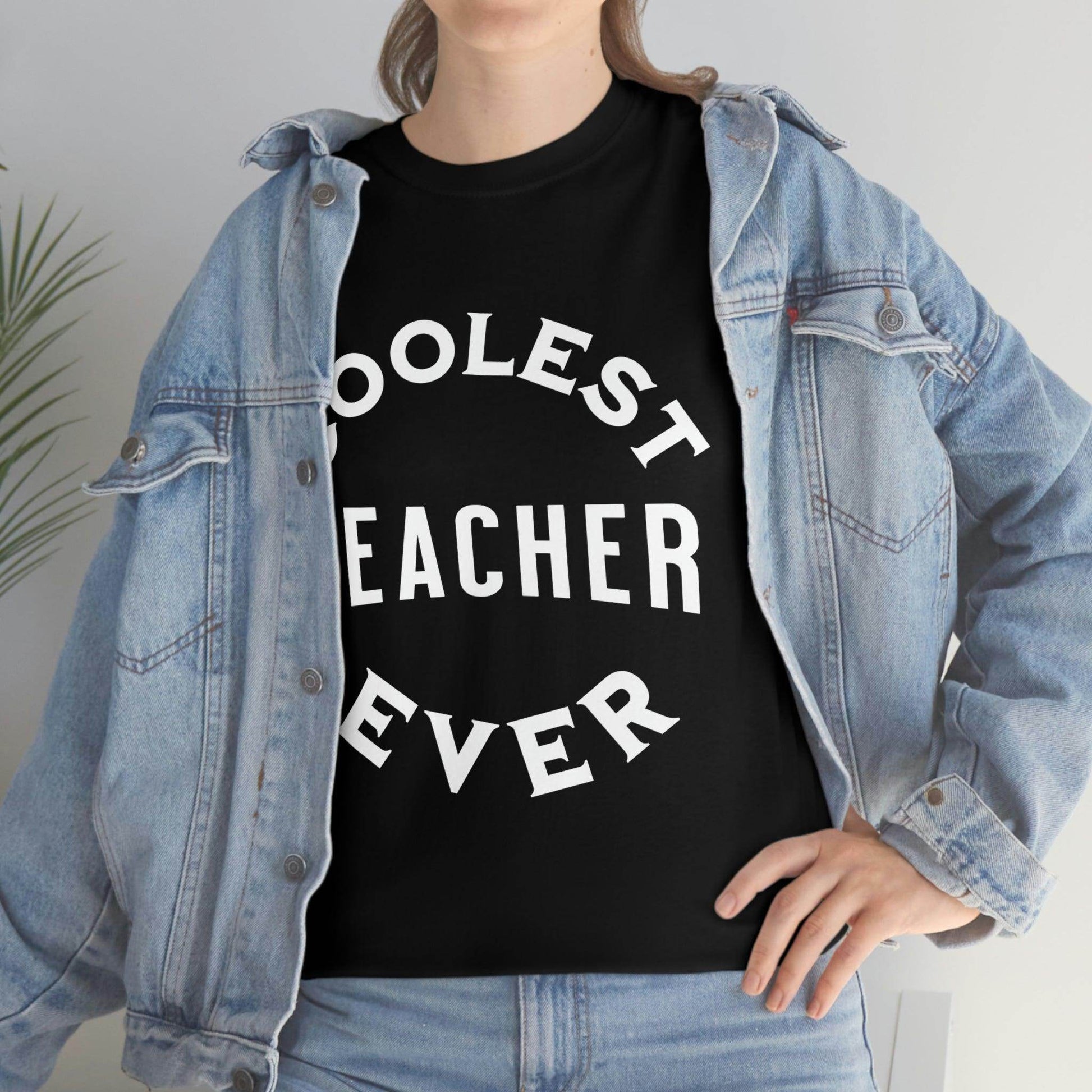 Coolest Teacher Ever Tee - cute teacher shirt - gift for teacher - Giftsmojo