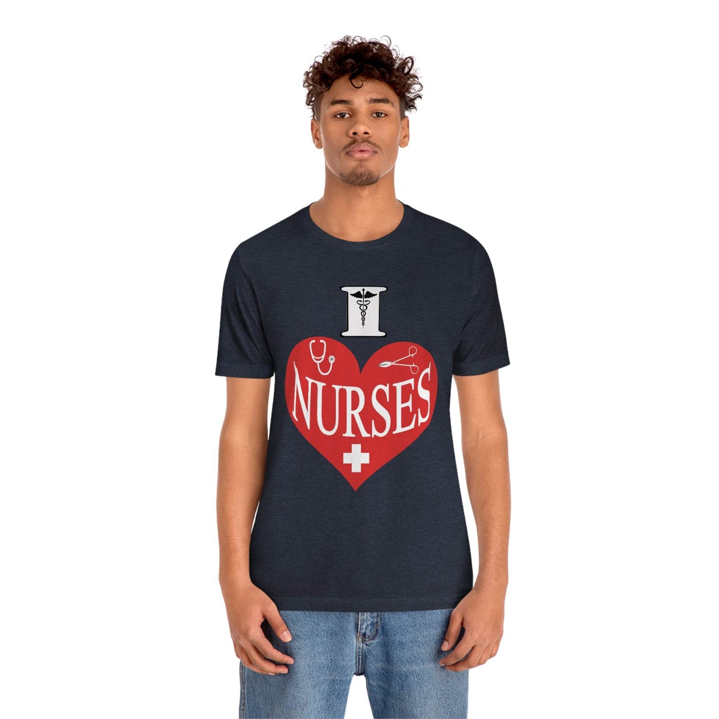 I love Nurses Tee - Giftsmojo