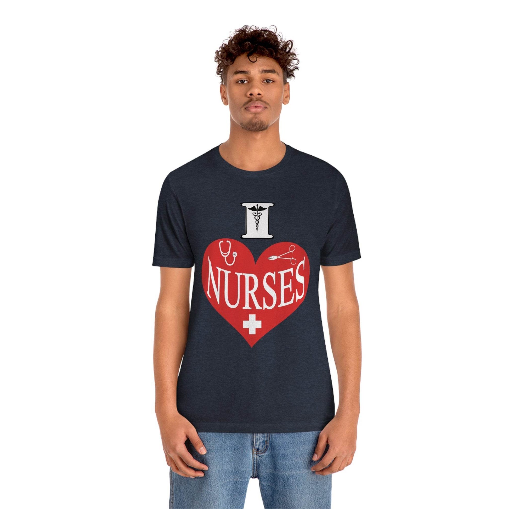 I love Nurses Tee - Giftsmojo