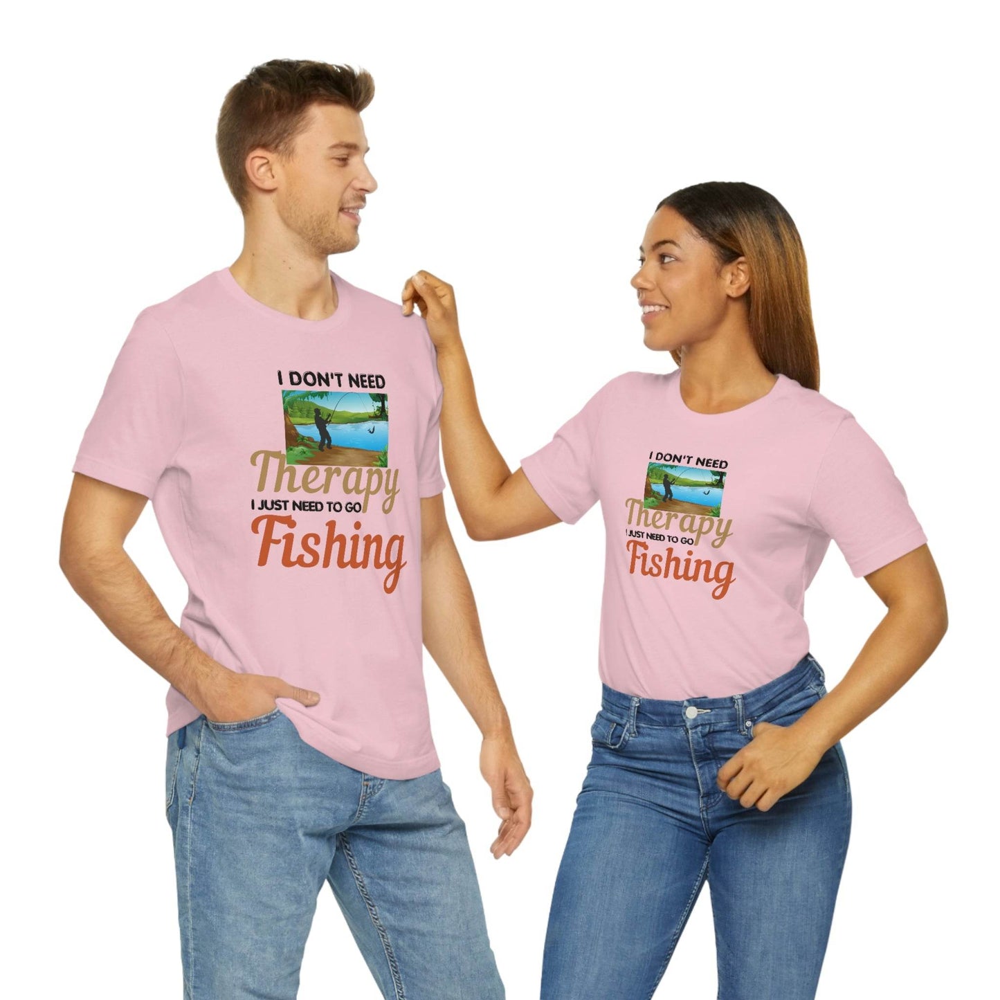 Fishing T-shirt dad shirt dad gift outdoor lover gift - fishing gift nature lover shirt I don't need therapy I just need to go Fishing shirt - Giftsmojo