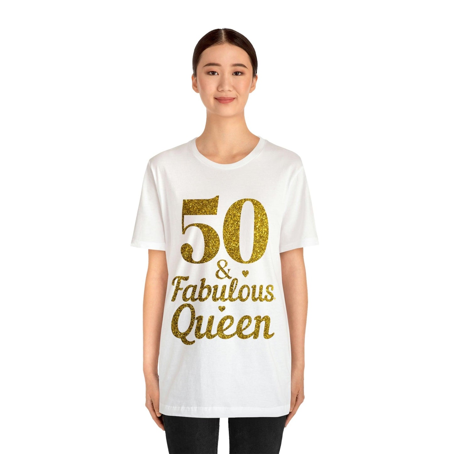 Funny 50th birthday shirt, 50th birthday Tshirt, 50 and fabulous Queen, birthday queen shirt, Gift for 50th birthday, Vintage shirt, birthday gift, birthday girl shirt, mom’s birthday gift, mom gift, wife gift, - Giftsmojo