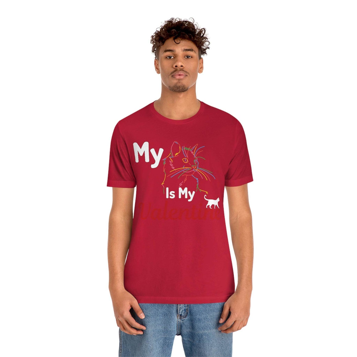 My Cat is My Valentine, Cute Pet lover Valentine shirt - Cute Cat lover shirt - Cat Mom shirt - Giftsmojo