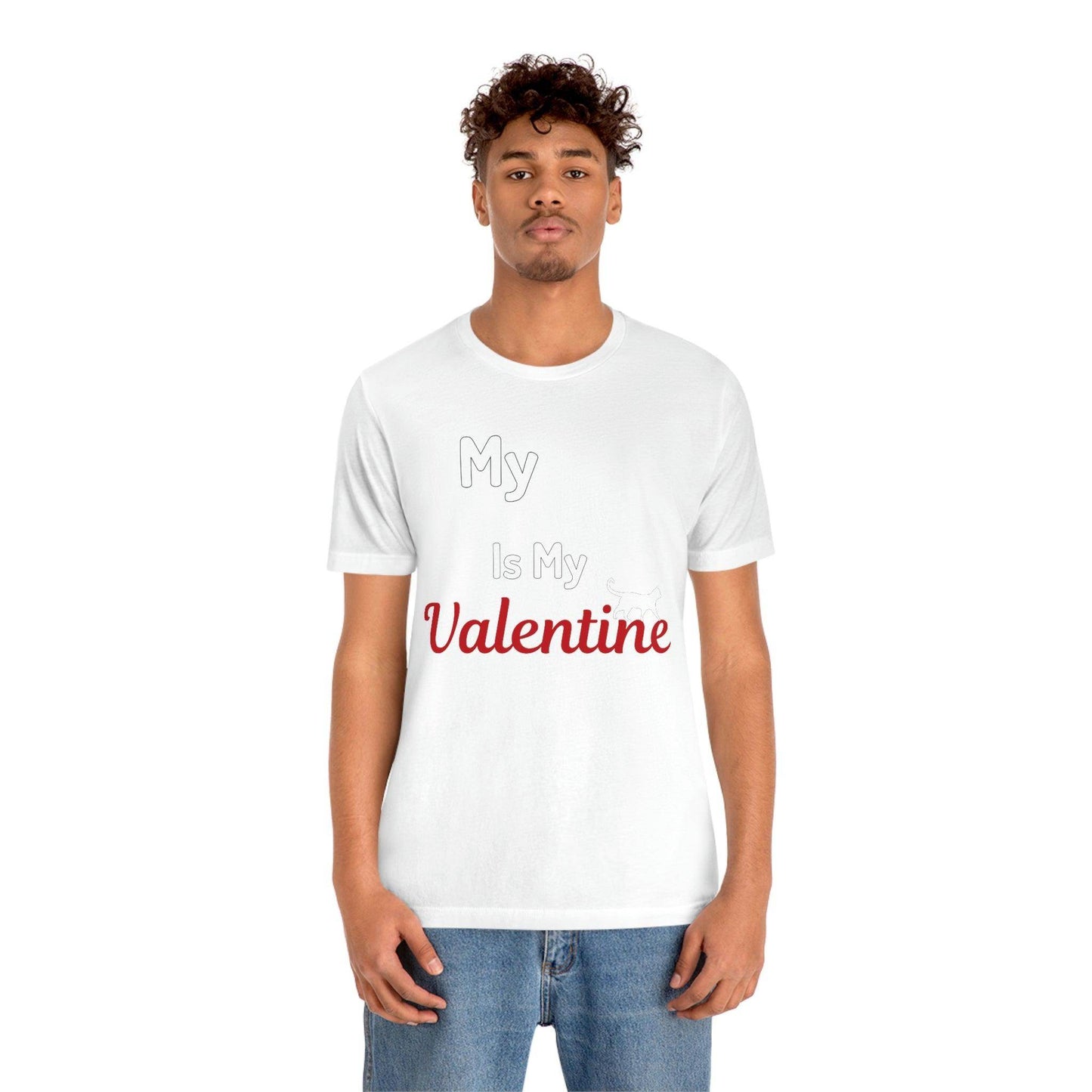 My Cat is My Valentine, Pet lover Valentine shirt - Cute cat lover shirt - gift for cat lovers - Giftsmojo
