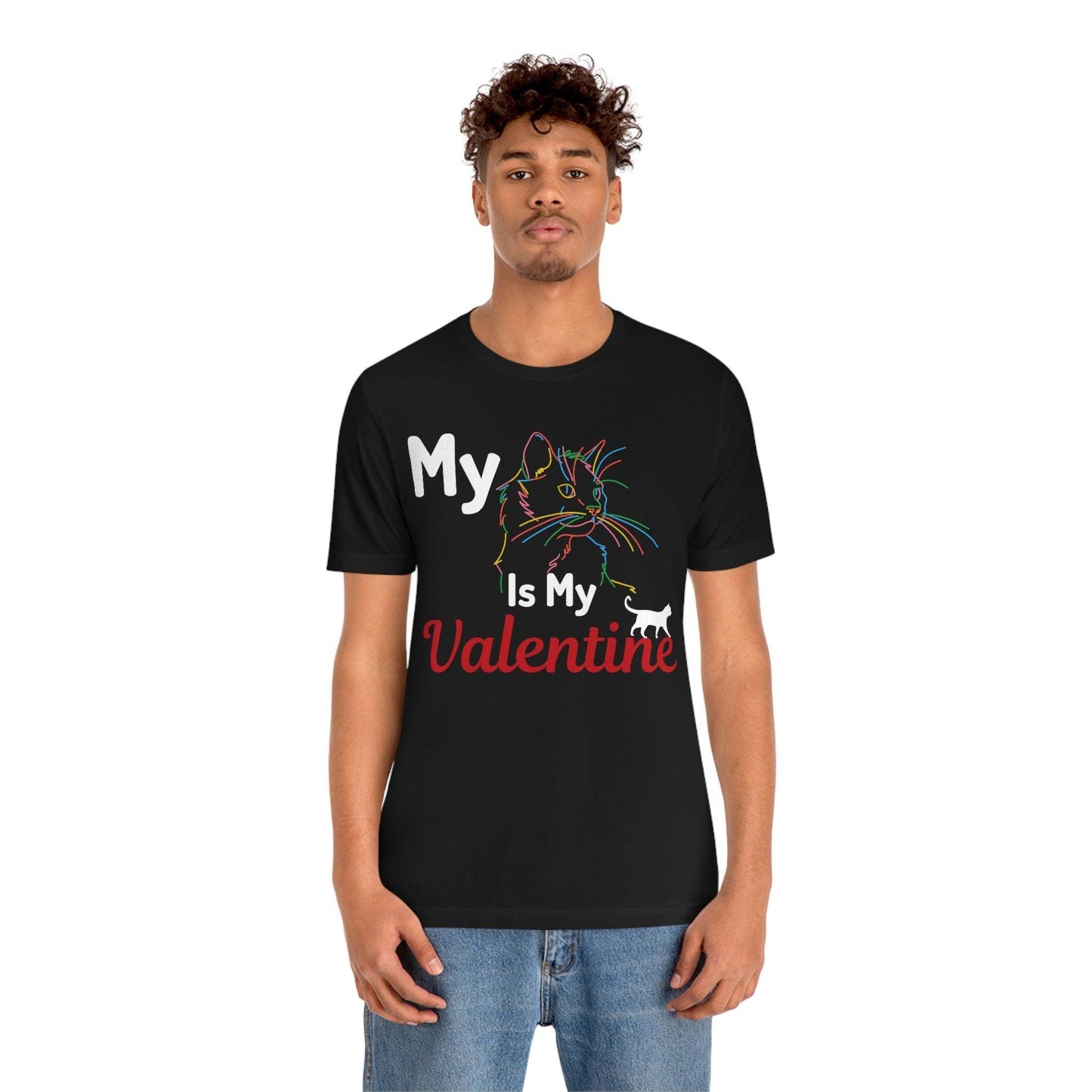 My Cat is My Valentine, Cute Pet lover Valentine shirt - Cute Cat lover shirt - Cat Mom shirt - Giftsmojo