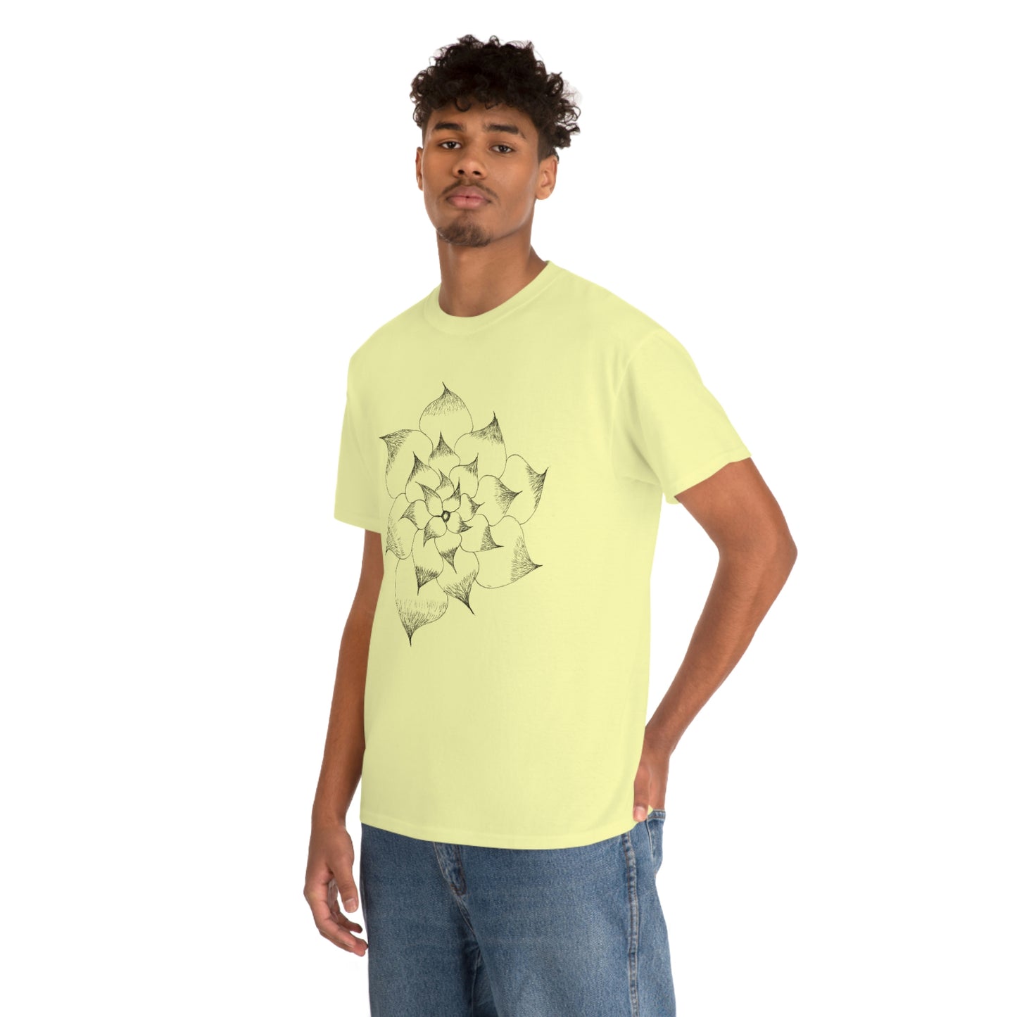 Flower Tee, custom designed tee, flower t-shirt, floral graphic tee