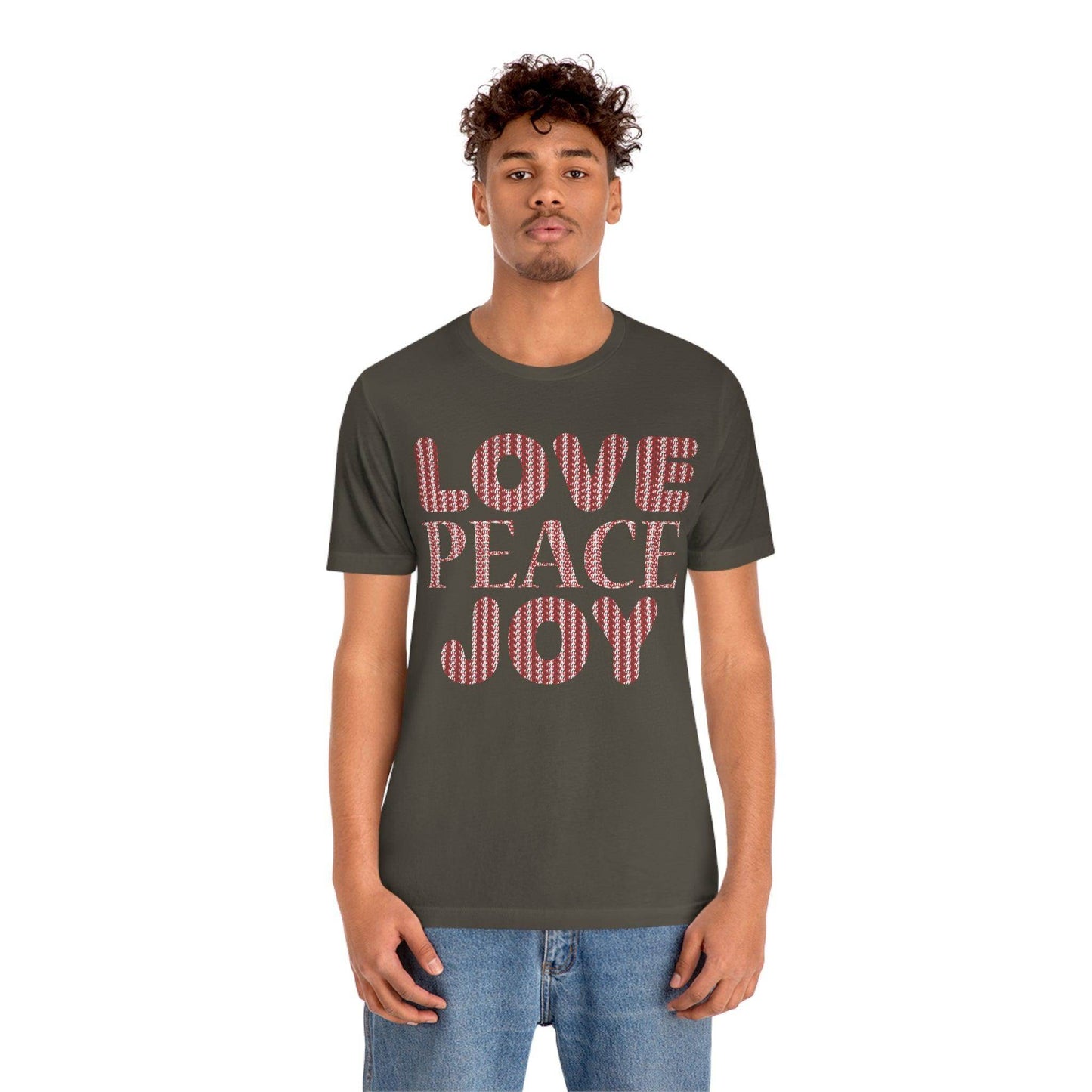 love peace joy Tee - Giftsmojo