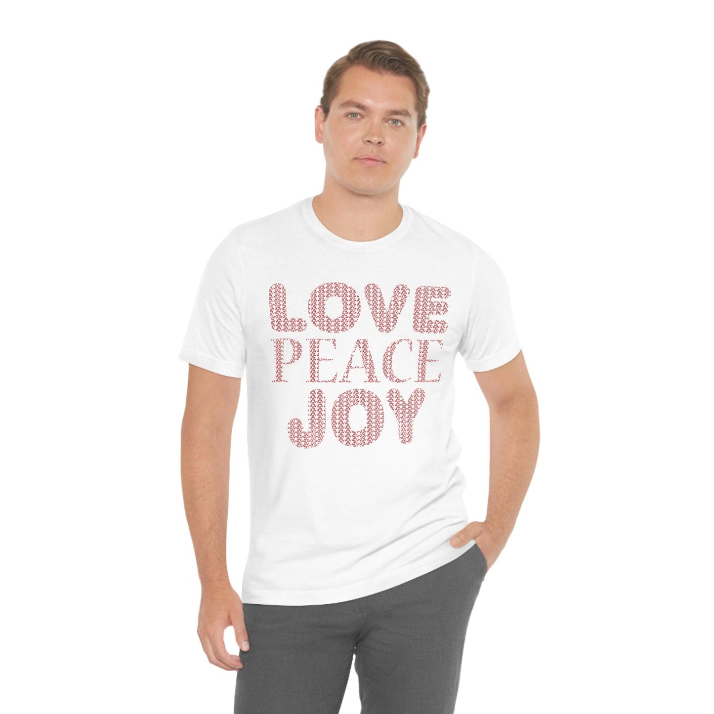 love peace joy Tee - Giftsmojo
