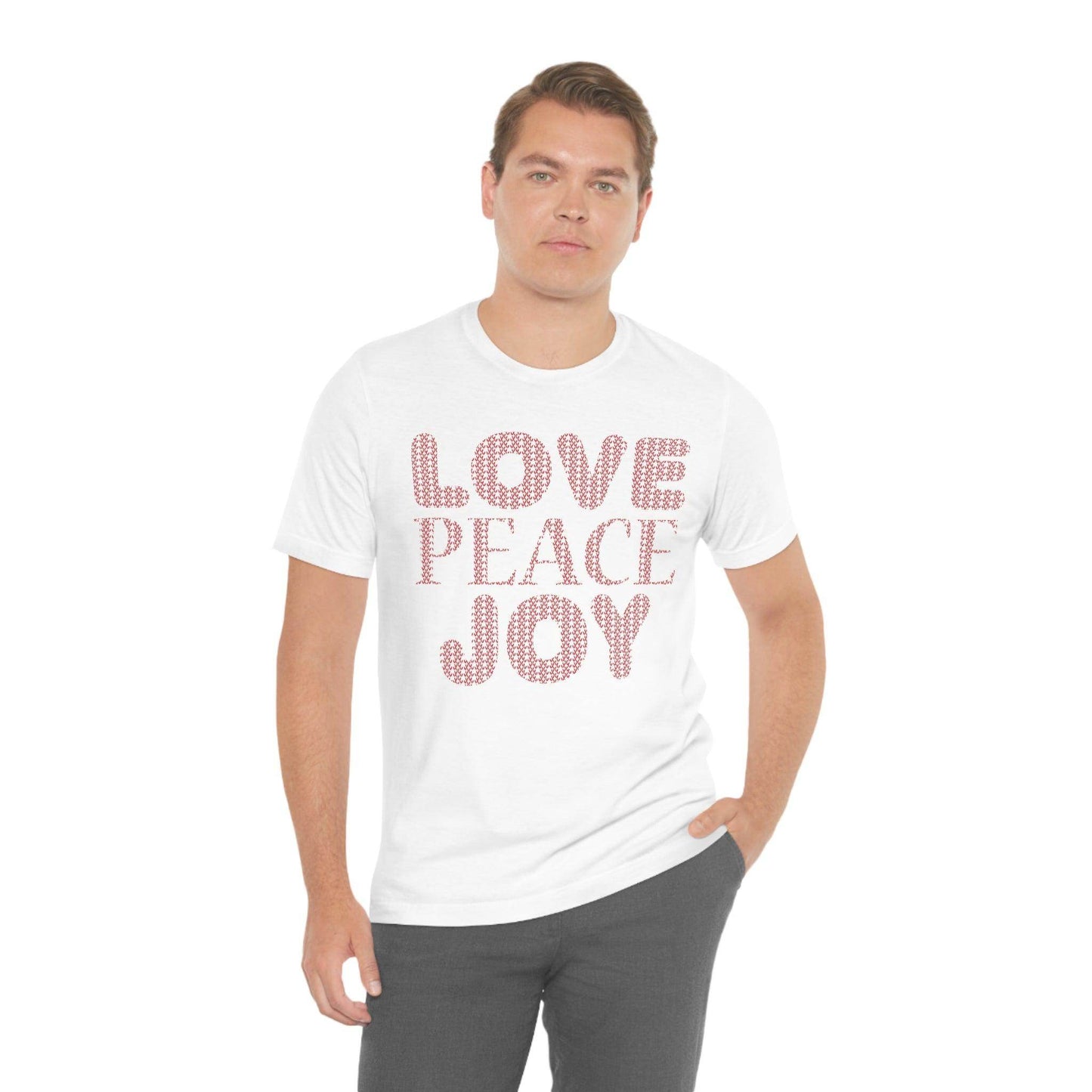 love peace joy Tee - Giftsmojo