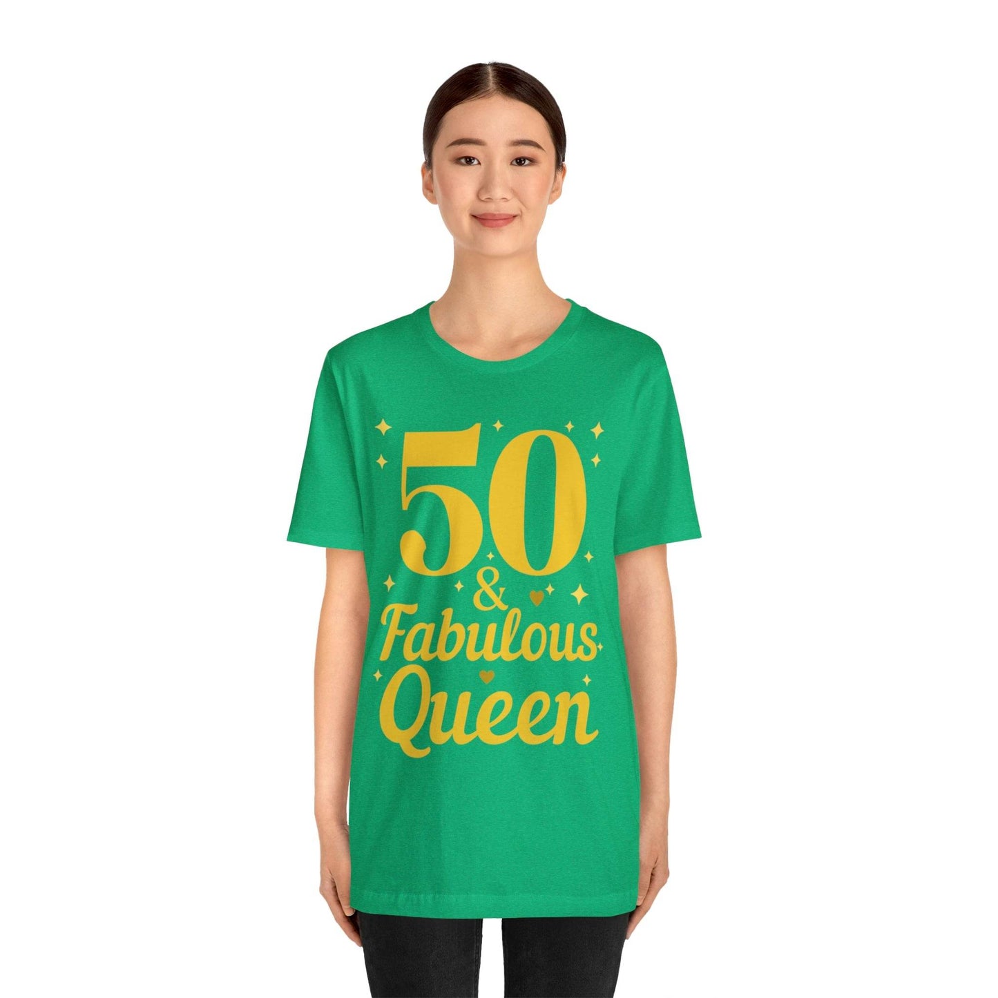 50 and Fabulous Queen shirt, Funny 50th birthday shirt - Giftsmojo