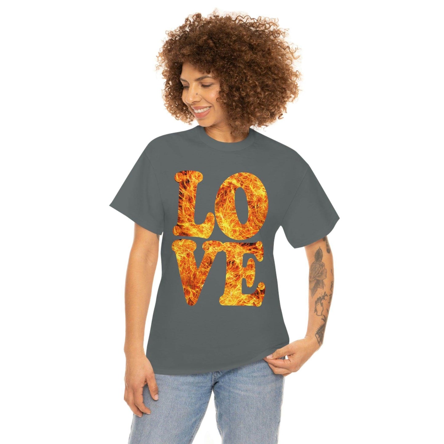 love fire big Tee - Giftsmojo