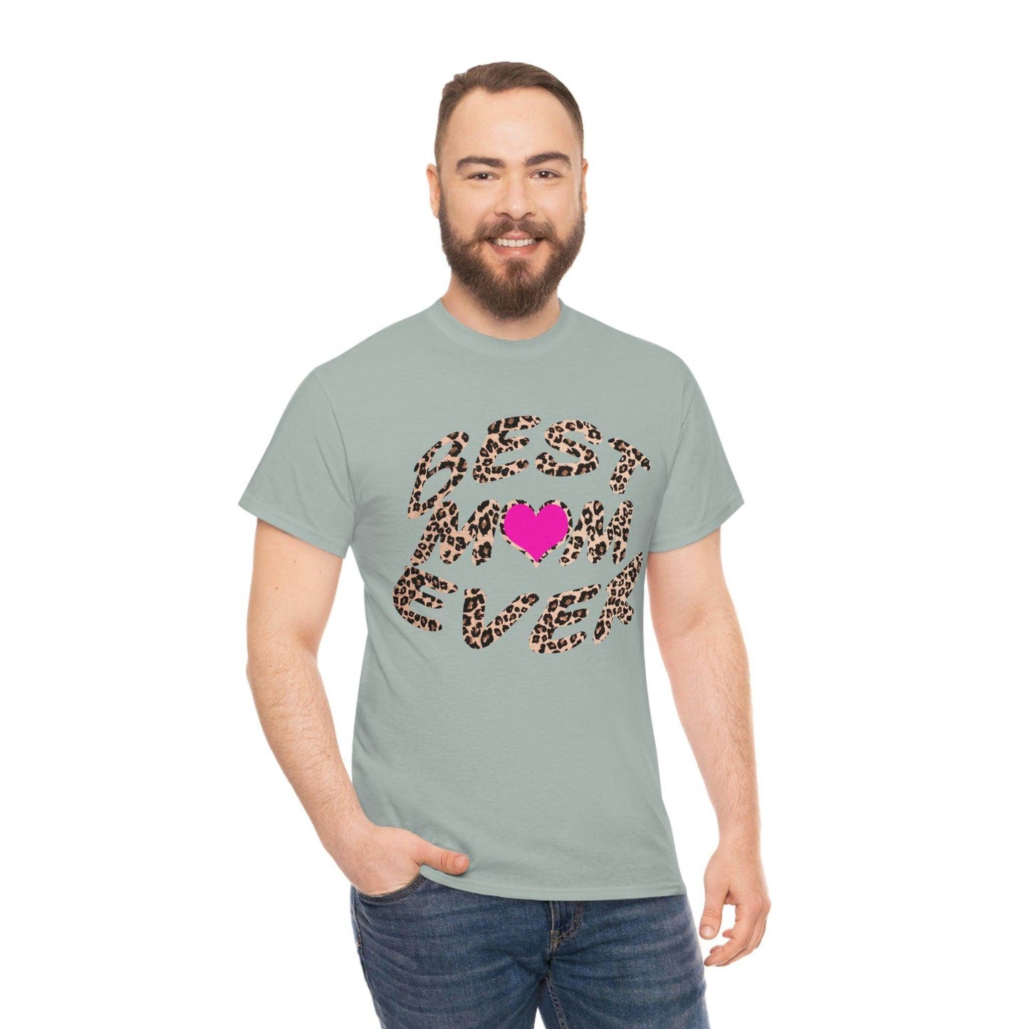Best mom ever leopard print Tee - Giftsmojo