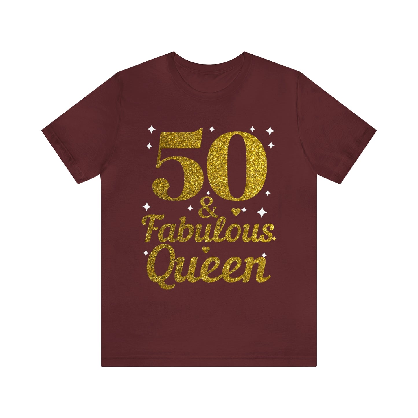 Funny 50th birthday shirt, 50th birthday Tshirt, 50 and fabulous Queen, birthday queen shirt, Gift for 50th birthday, Vintage shirt, birthday gift, birthday girl shirt, mom’s birthday gift, mom gift, wife gift,