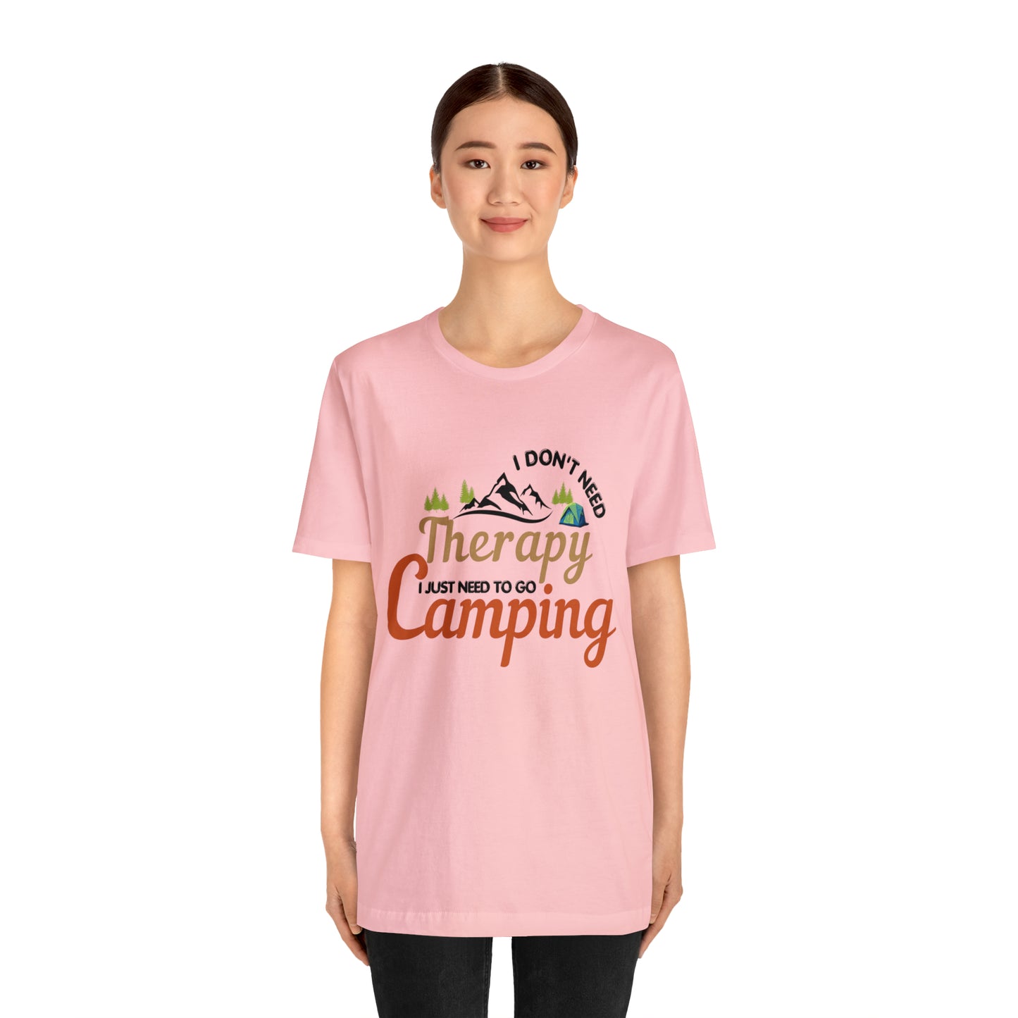 I don't need therapy I just need to go camping, camping shirt, dad shirt, dad gift, gift for outdoor lover, fishing gift nature lover shirt