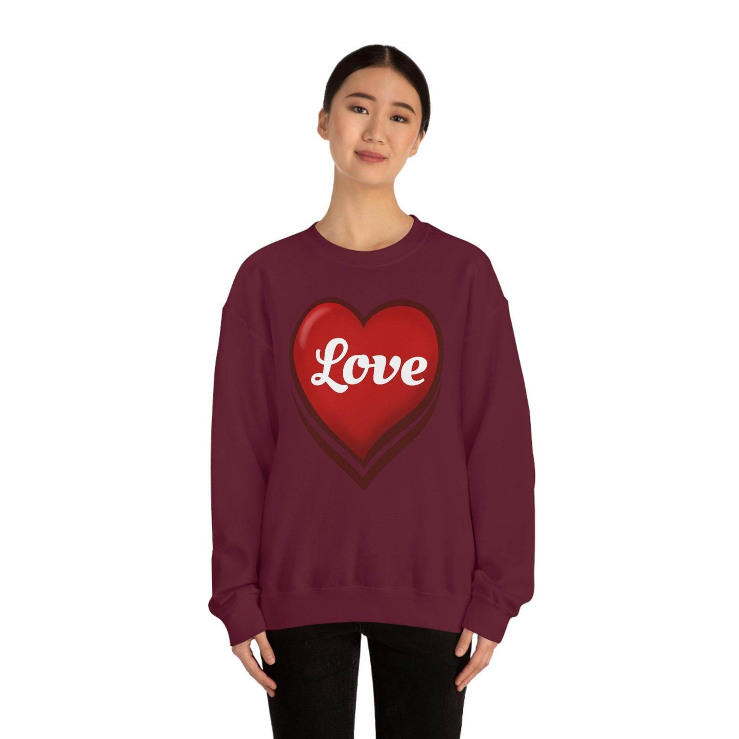 Love Sweatshirt, Valentine's Gift, - Giftsmojo