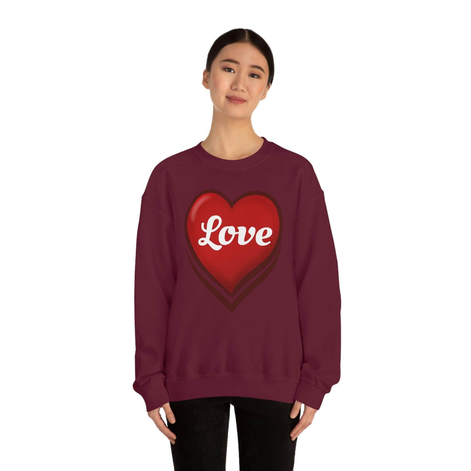 Love Sweatshirt, Valentine's Gift, - Giftsmojo