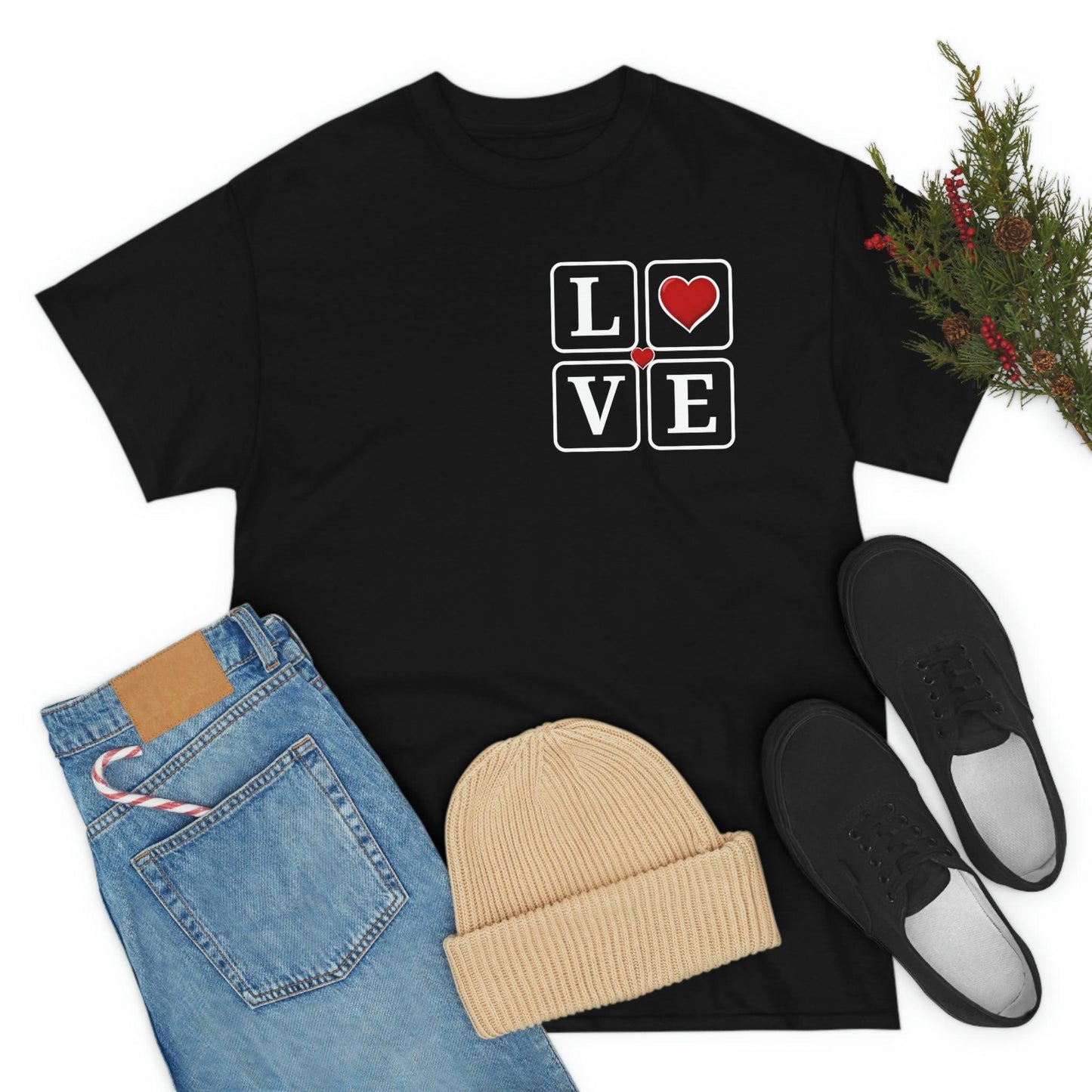 Love square Hearts T-shirt