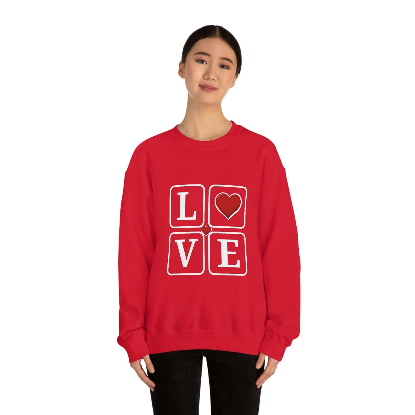 Love square Hearts Sweatshirt