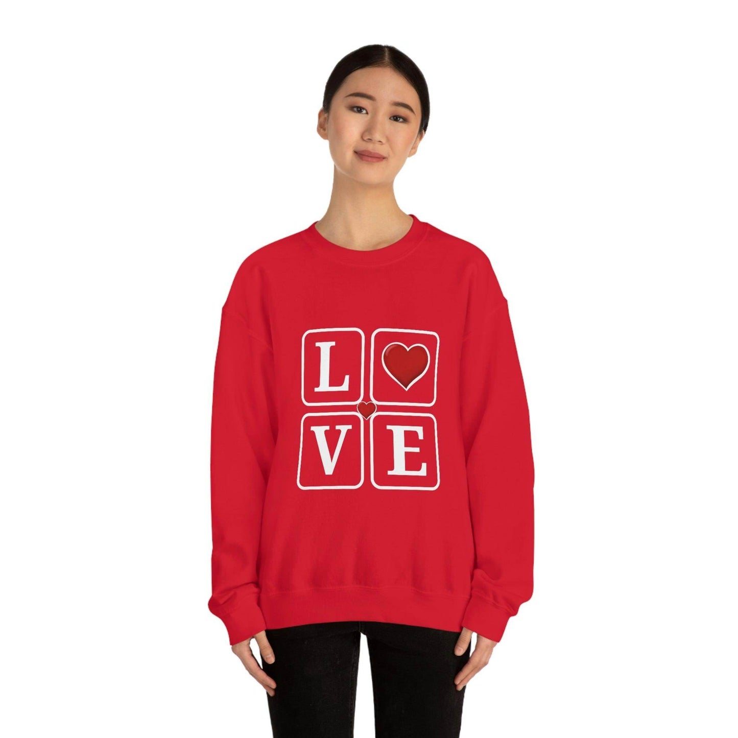 Love square Hearts Sweatshirt - Giftsmojo
