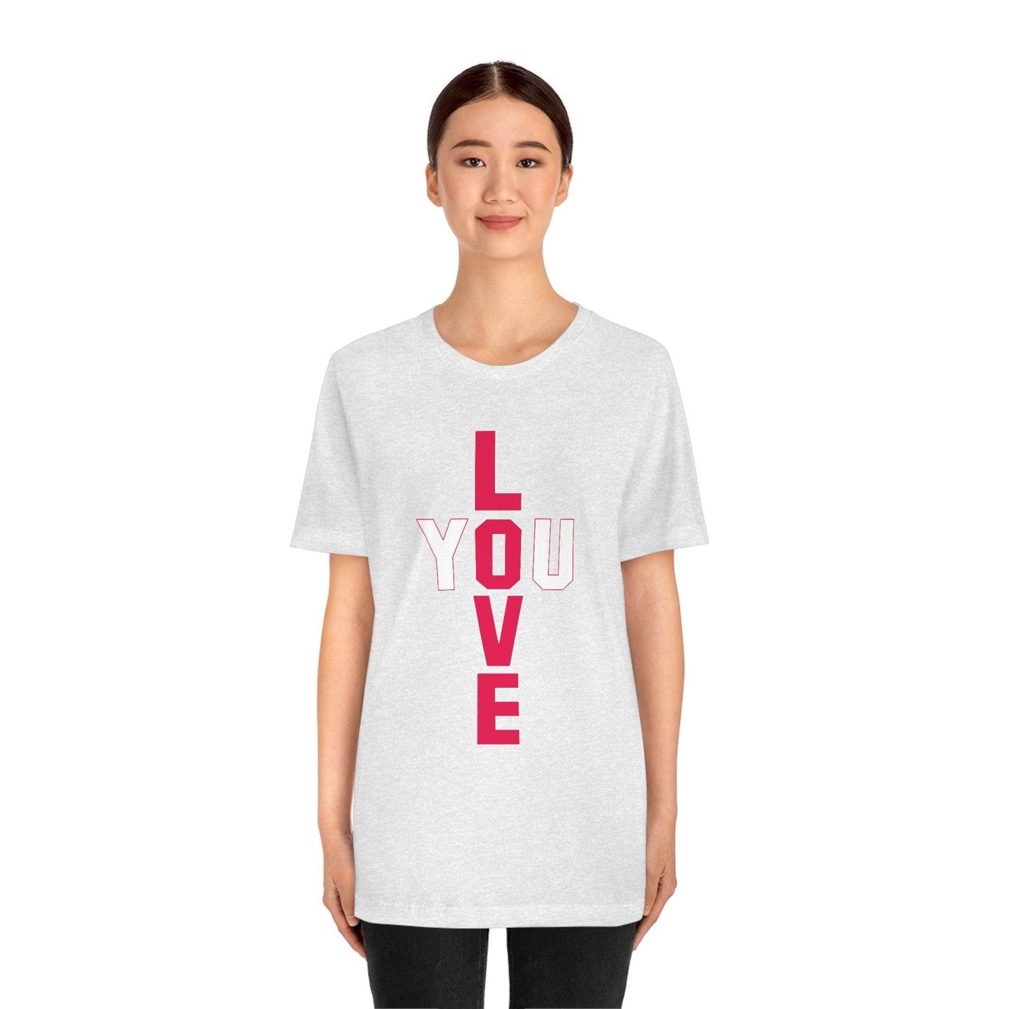 T-shape Love you Tee - Giftsmojo