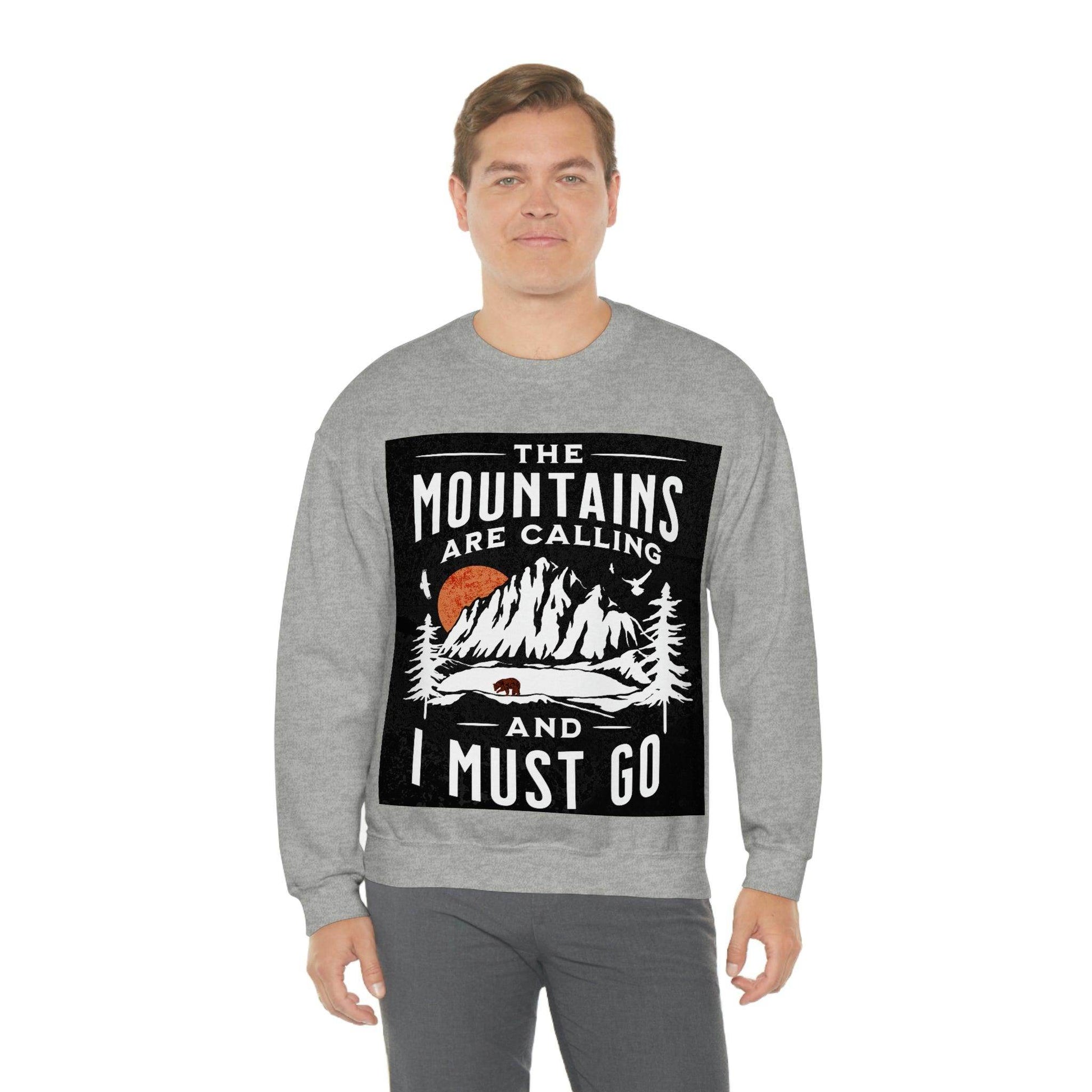 The Mountains are calling Crewneck Sweatshirt - Giftsmojo
