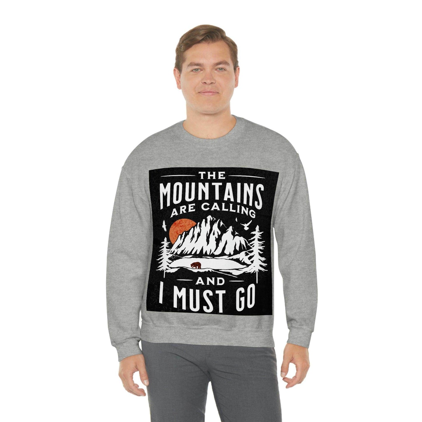 The Mountains are calling Crewneck Sweatshirt - Giftsmojo