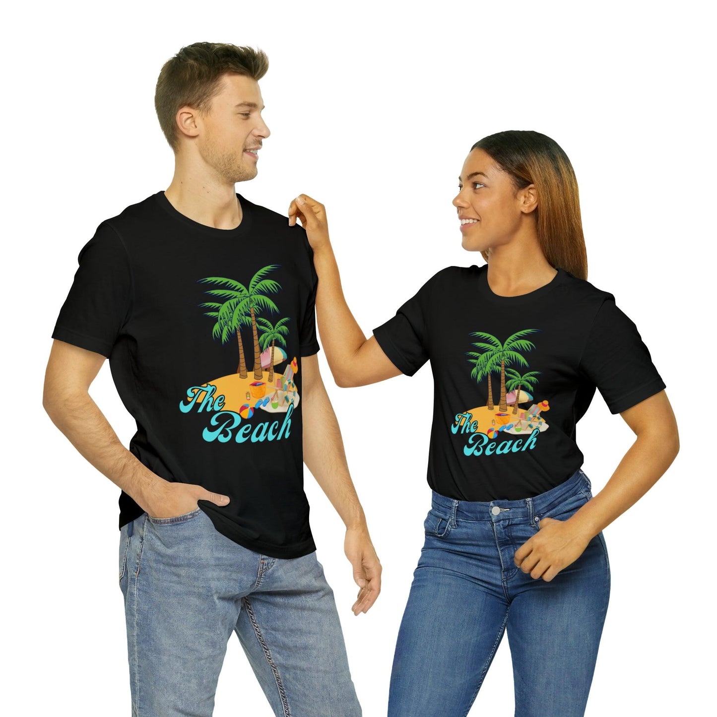 The Beach shirt, Beach t-shirt, Summer shirt, Beachwear, Beach fashion, Tropical print, Trendy design, Stylish beach apparel