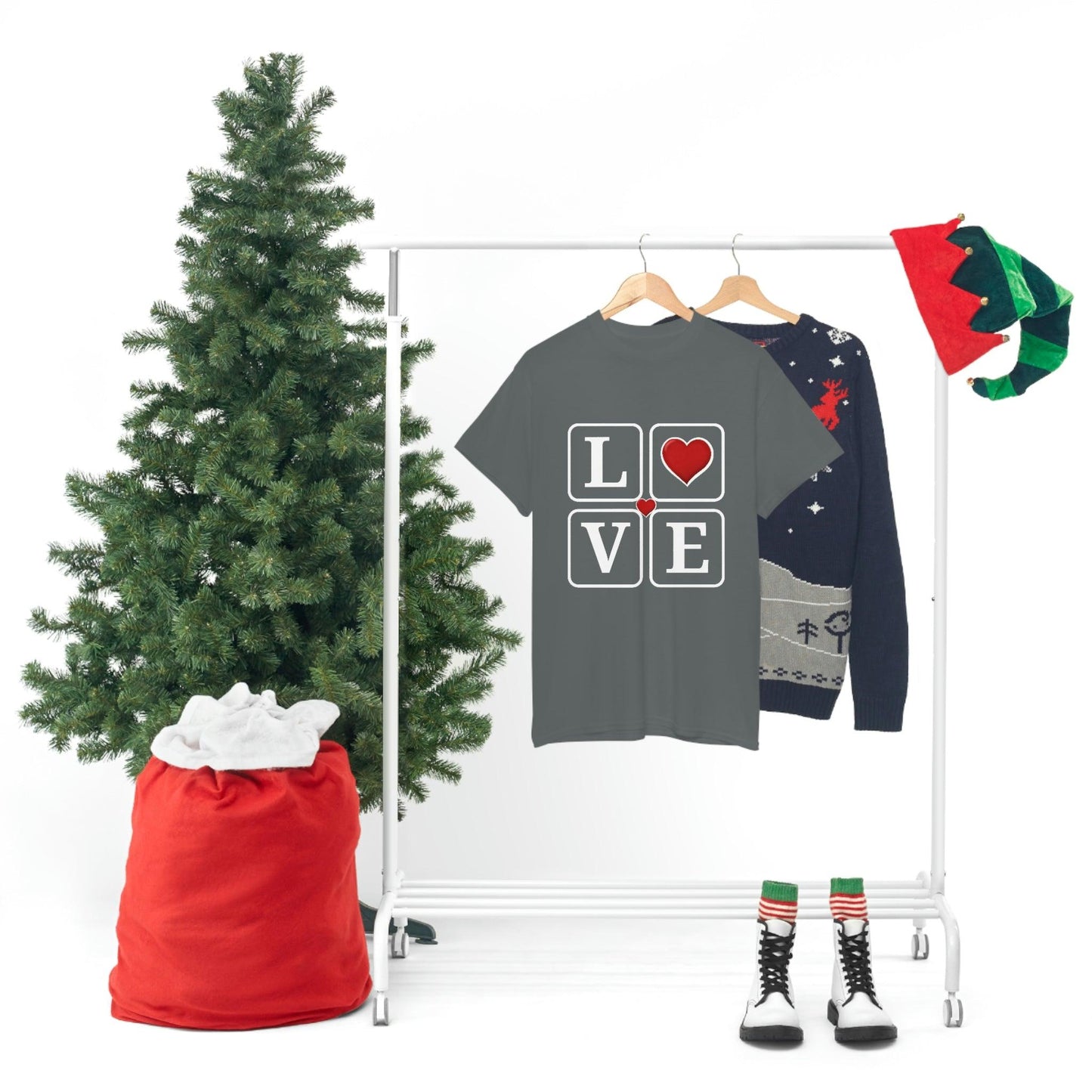 Love square Hearts Shirt, Great Gift for Valentine's day, birthday, engagement, anniversary and many more