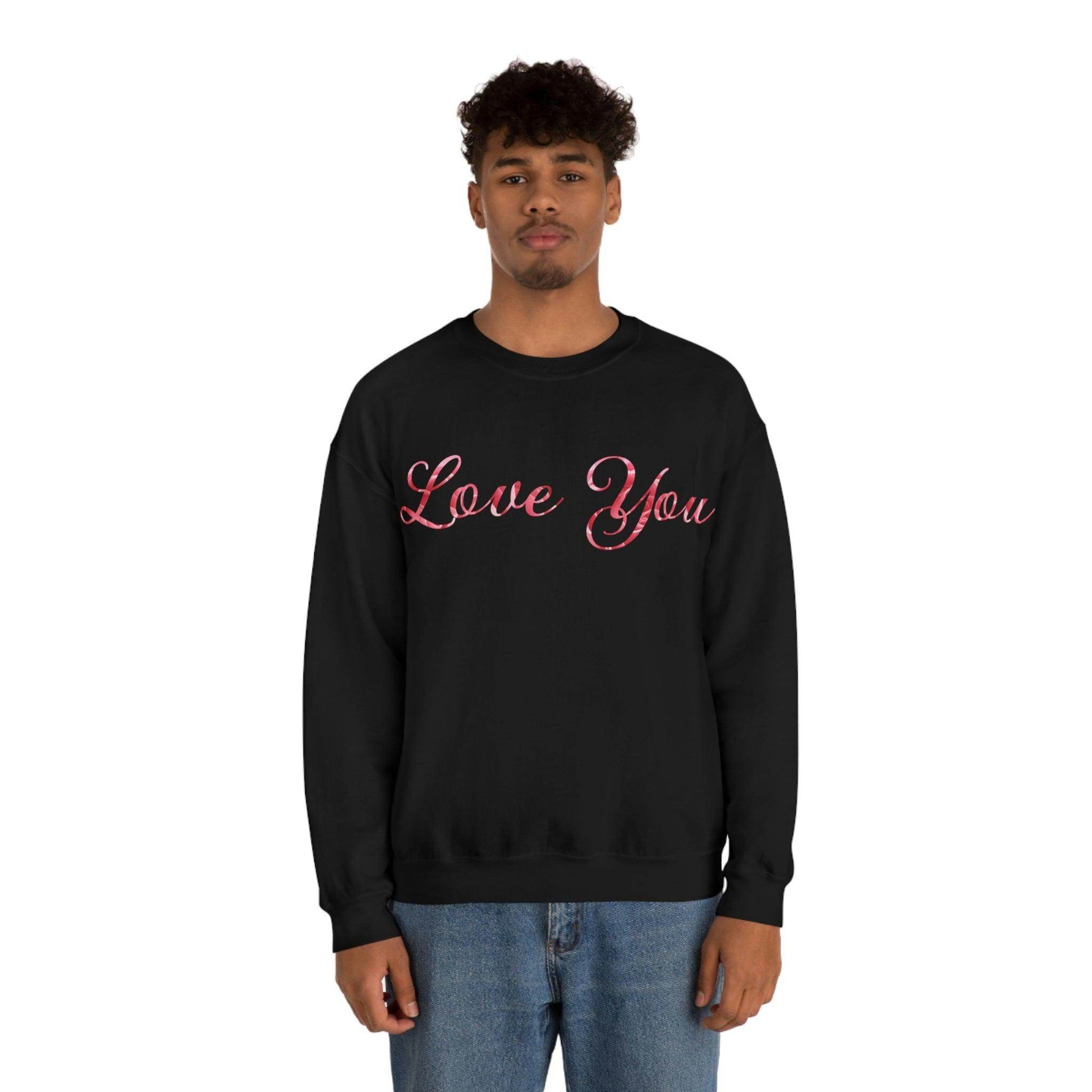 Love You Sweatshirt, love shirt, wedding gift, engagement gift, anniversary gift, couple shirt, matching shirt - Giftsmojo