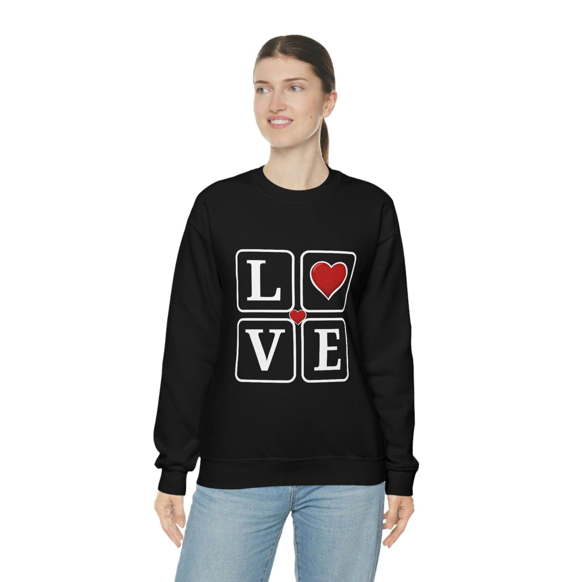 Love square Hearts Sweatshirt - Giftsmojo