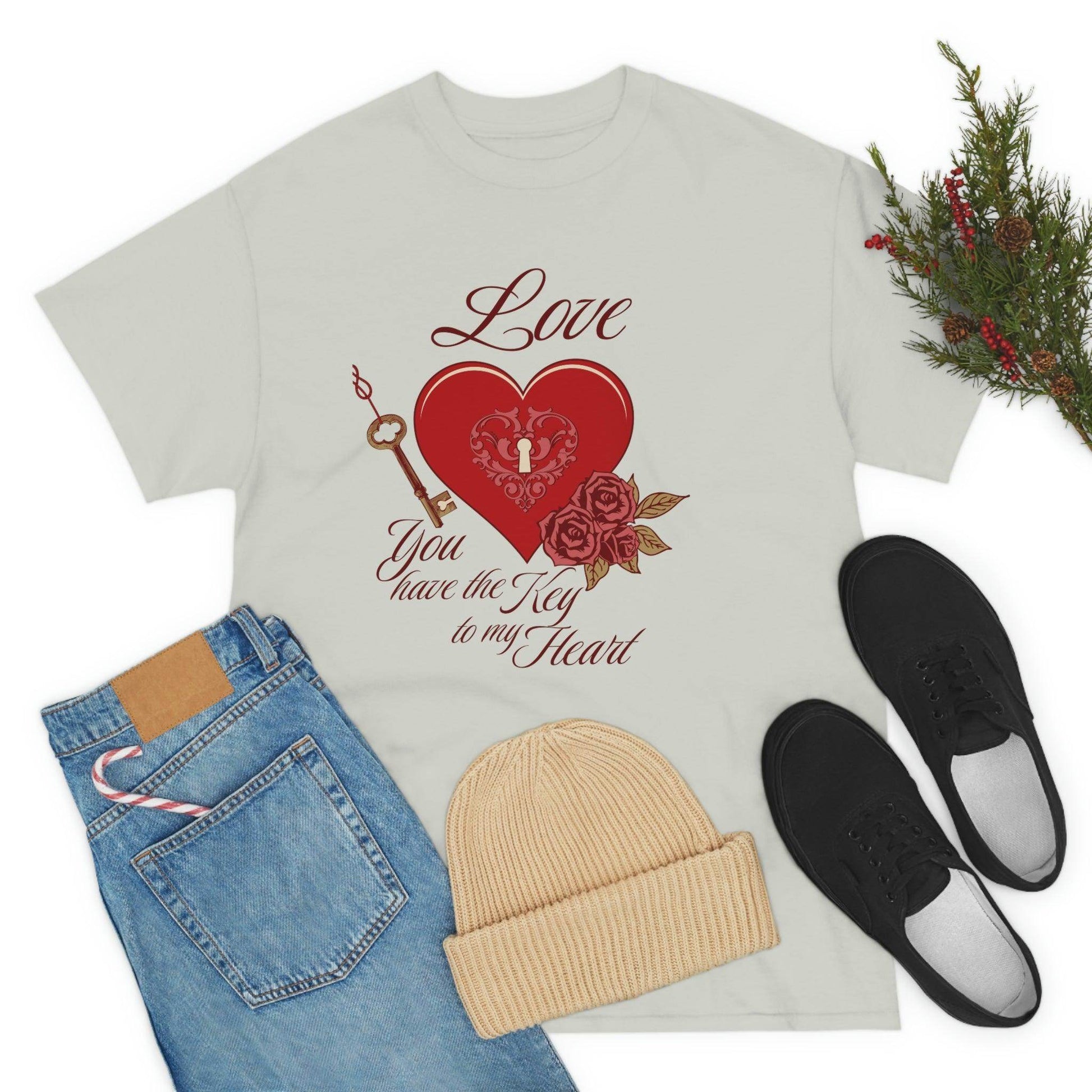 Love you have the keys to my heart Tee - Giftsmojo