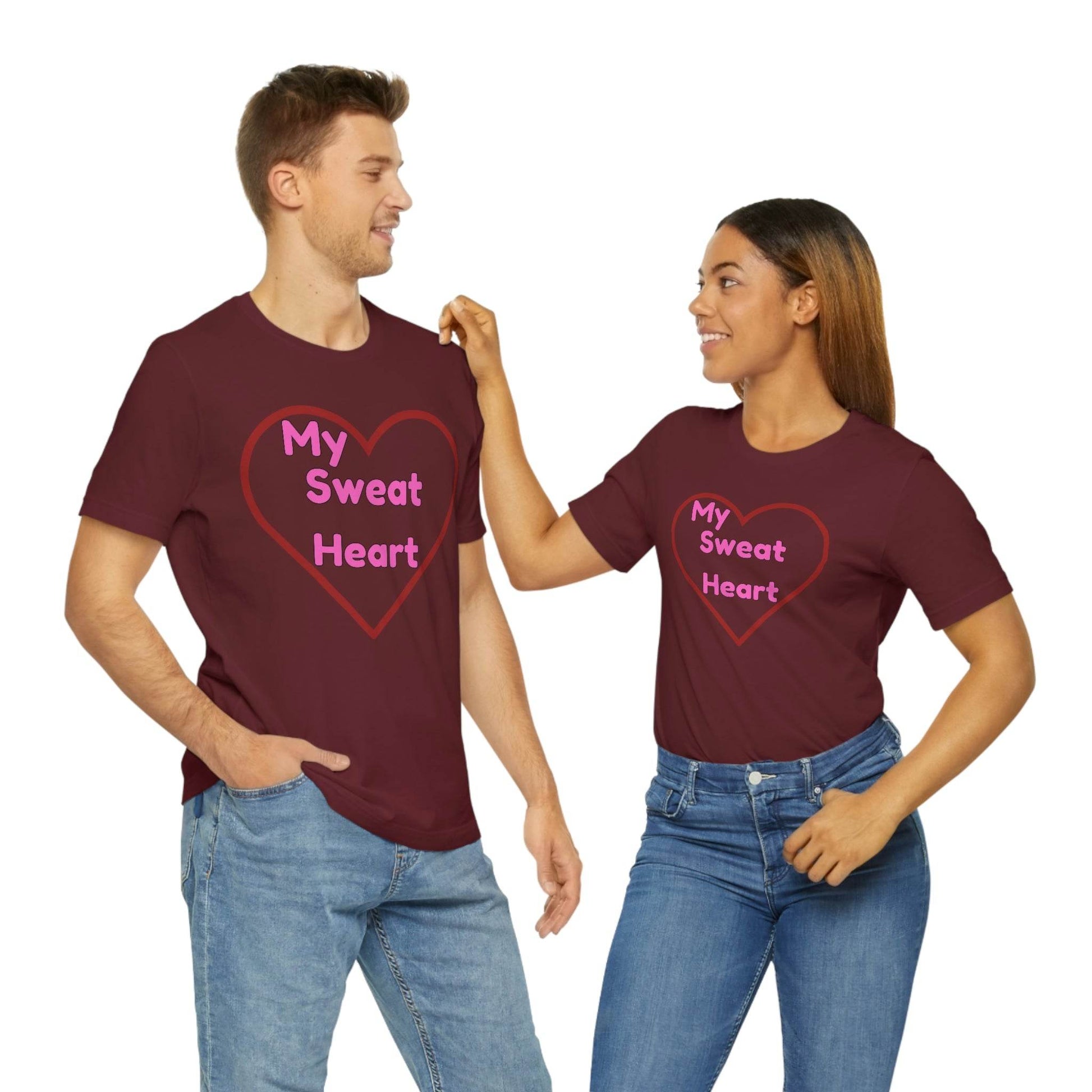 My Sweat Heart - Love shirt - Gift for wife - Gift for Husband - Gift for Girlfriend and Boyfriend - Giftsmojo