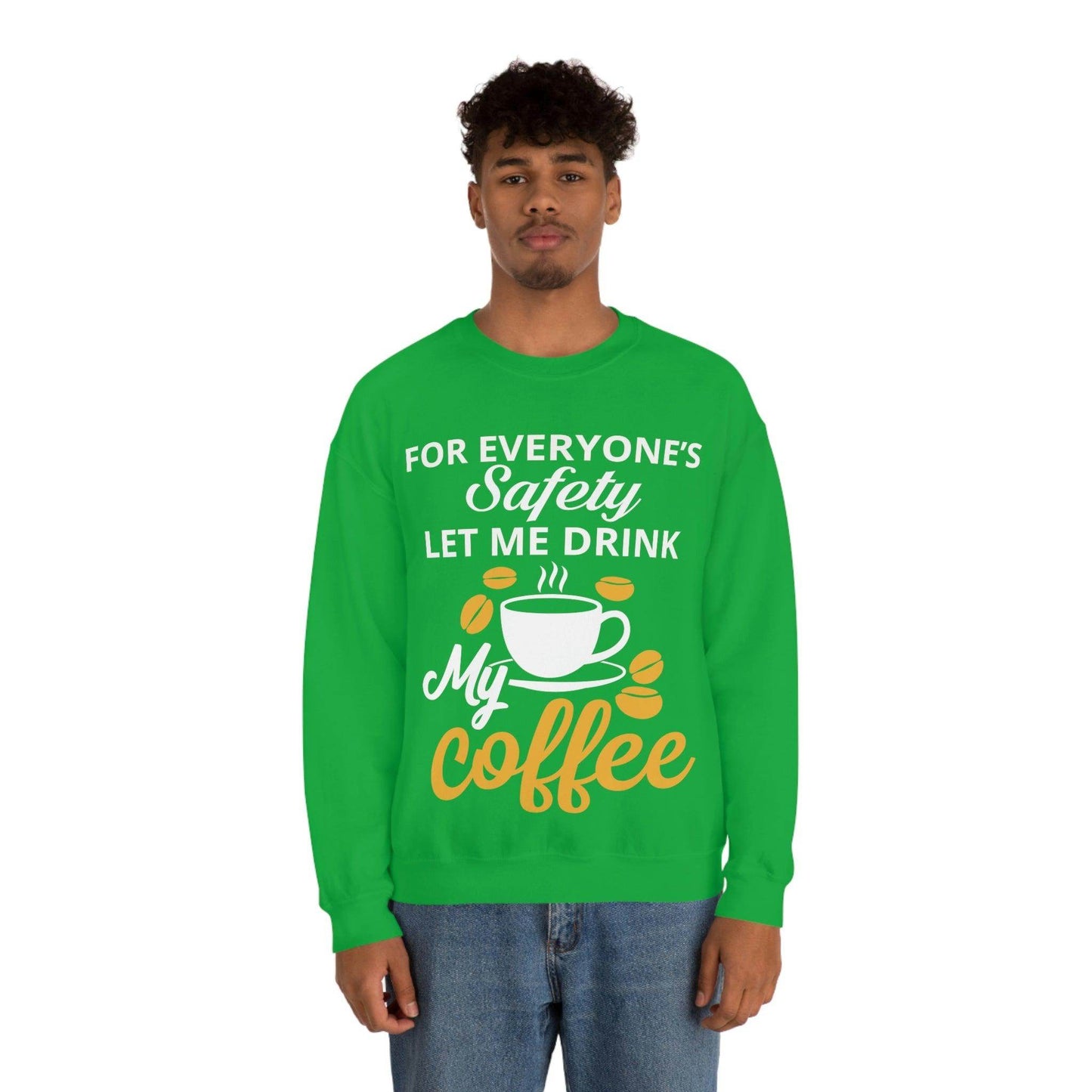 Coffee tee Unisex Heavy Blend™ Crewneck Sweatshirt - Giftsmojo