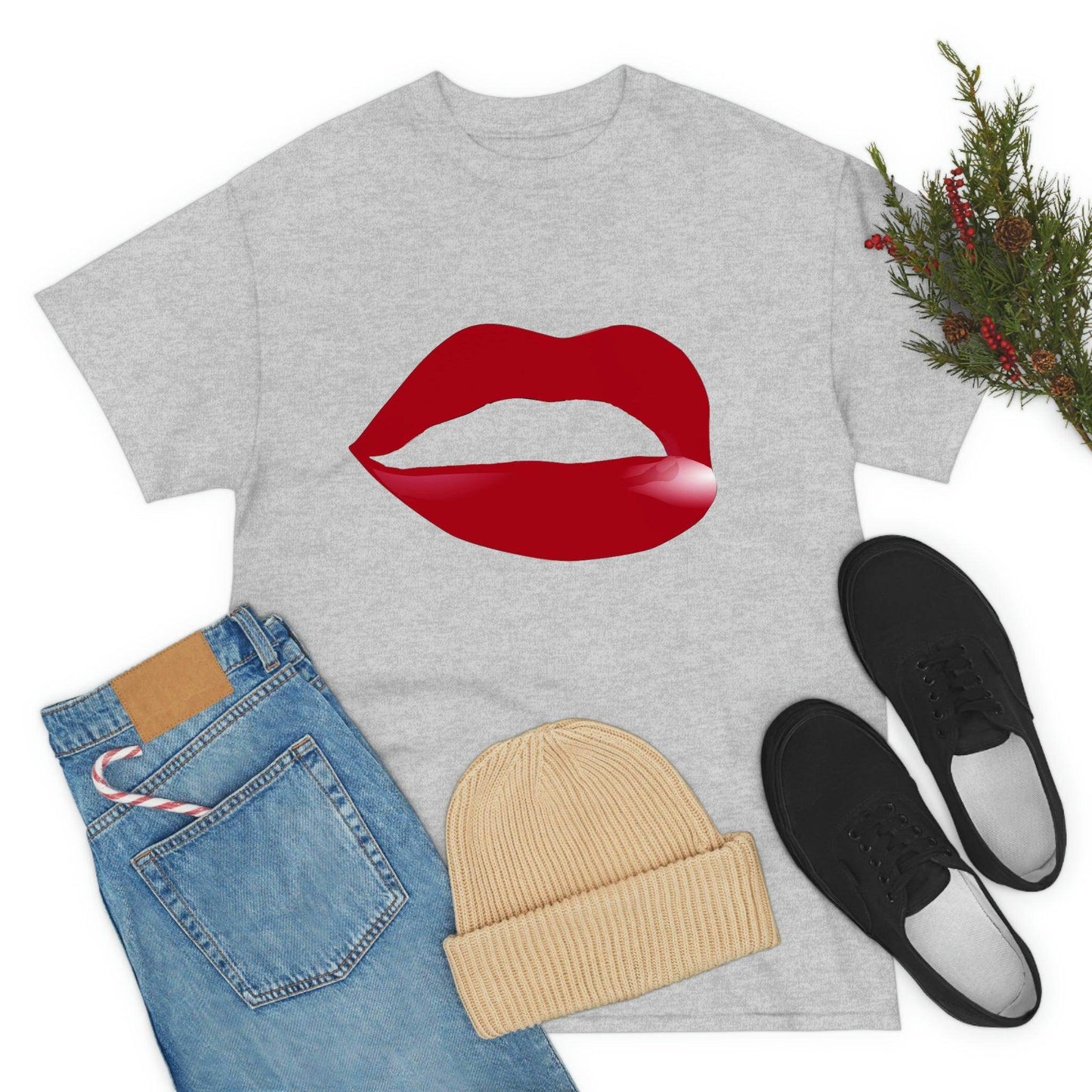 Kiss Lips Tee - Giftsmojo
